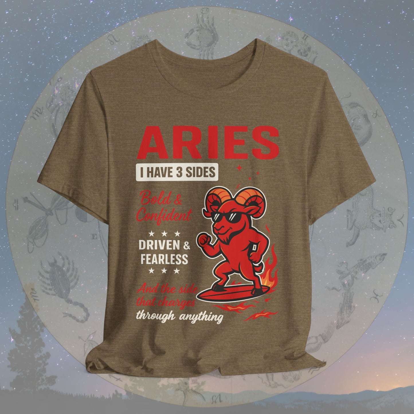I Have 3 Sides – Fearless Fire Aries T-Shirt