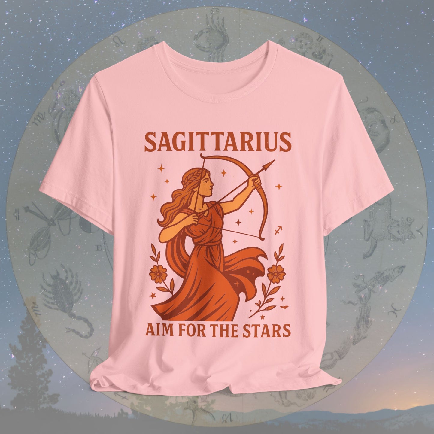 Adventurous Aim for the Stars Sagittarius T-Shirt