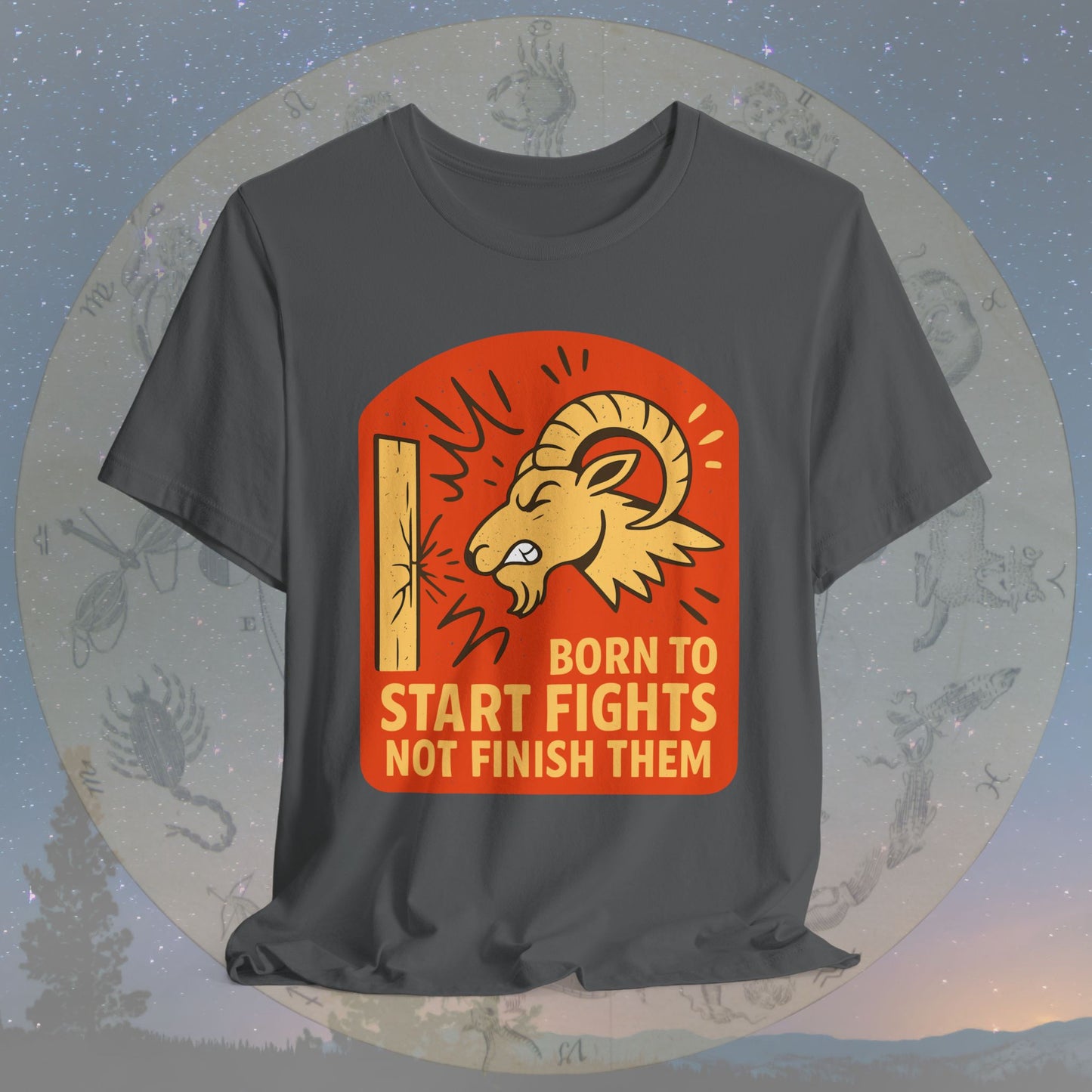 Aries Born to Start Fights T-Shirt