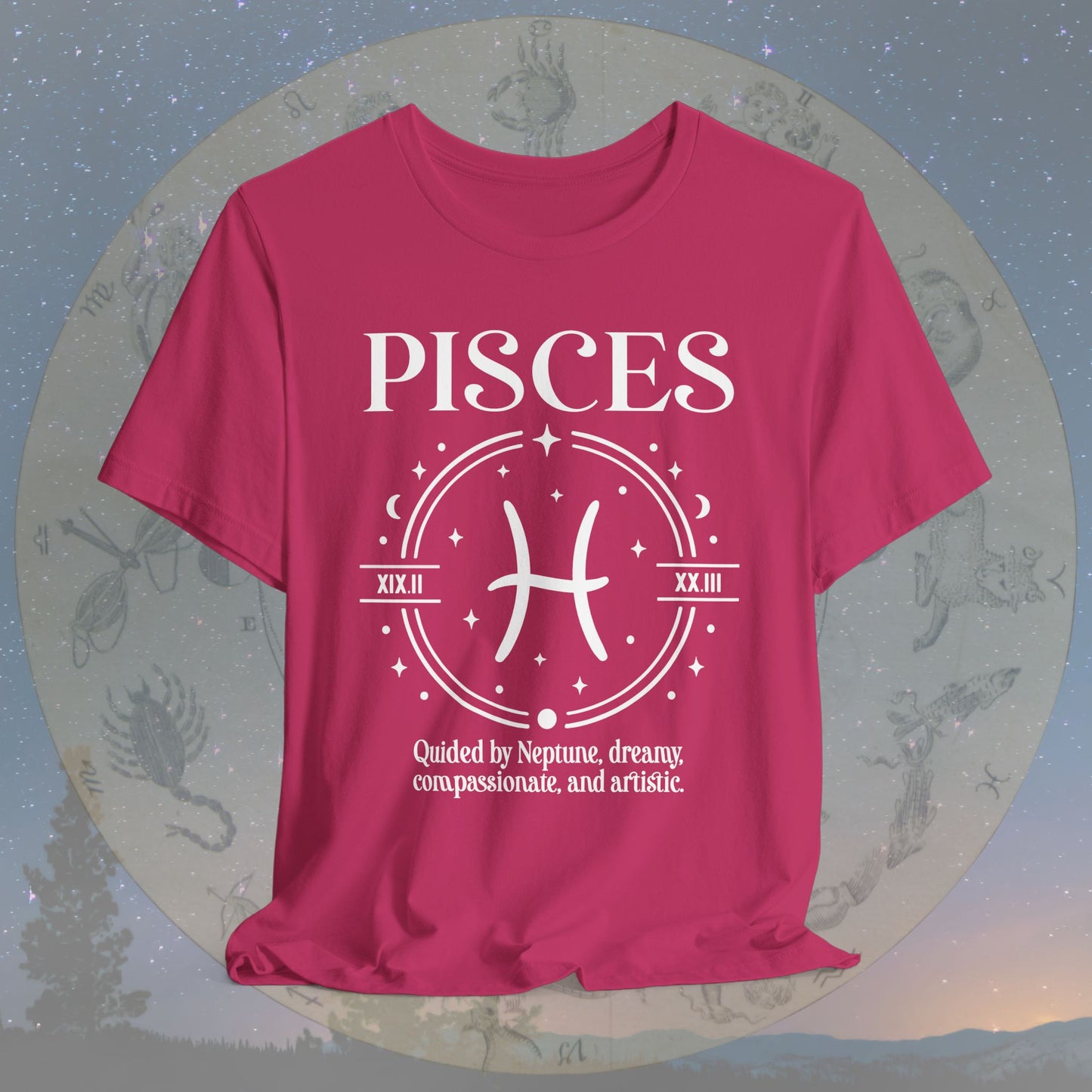 Classic Pisces Zodiac Sign T-Shirt