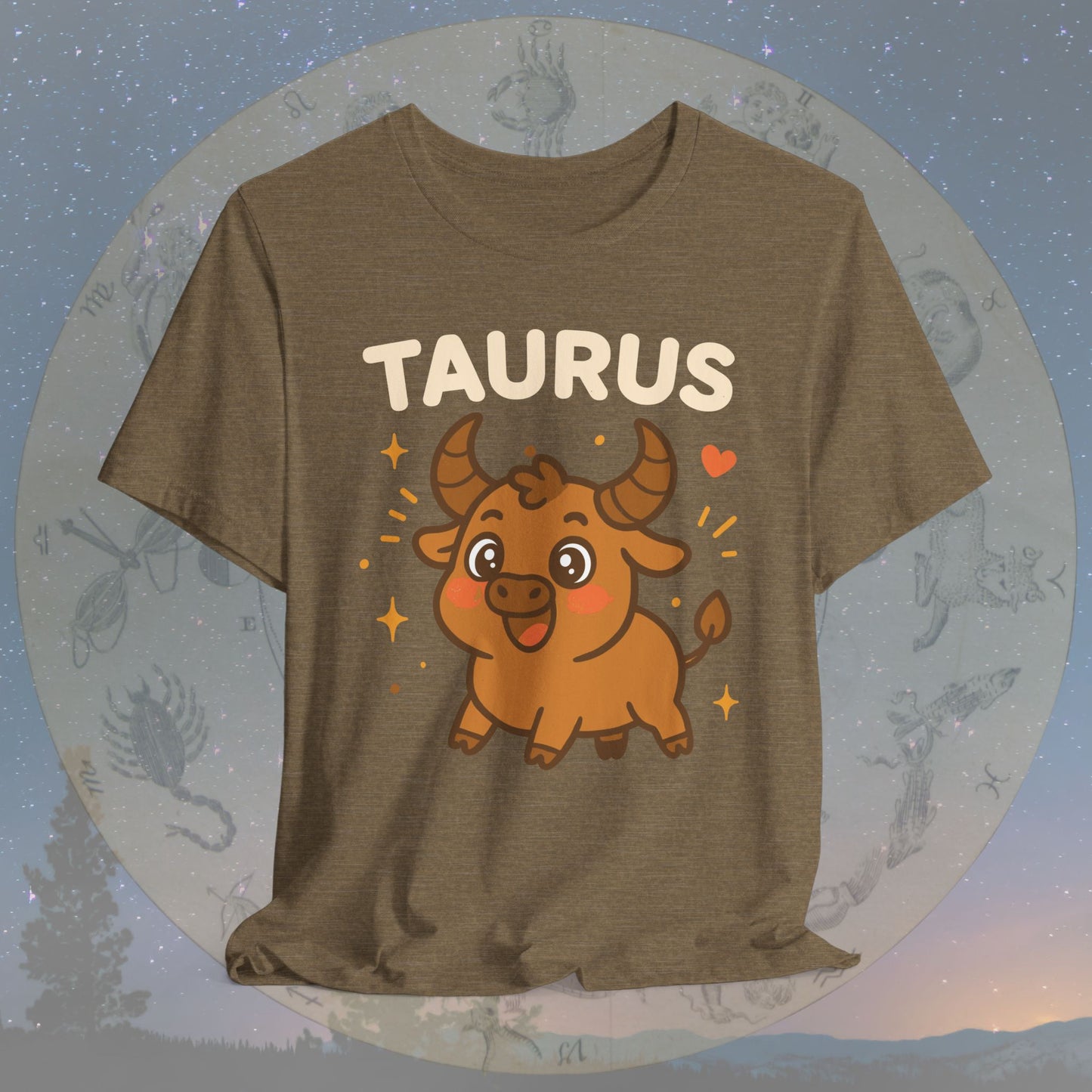Kawaii Gentle Taurus Zodiac Sign T-Shirt