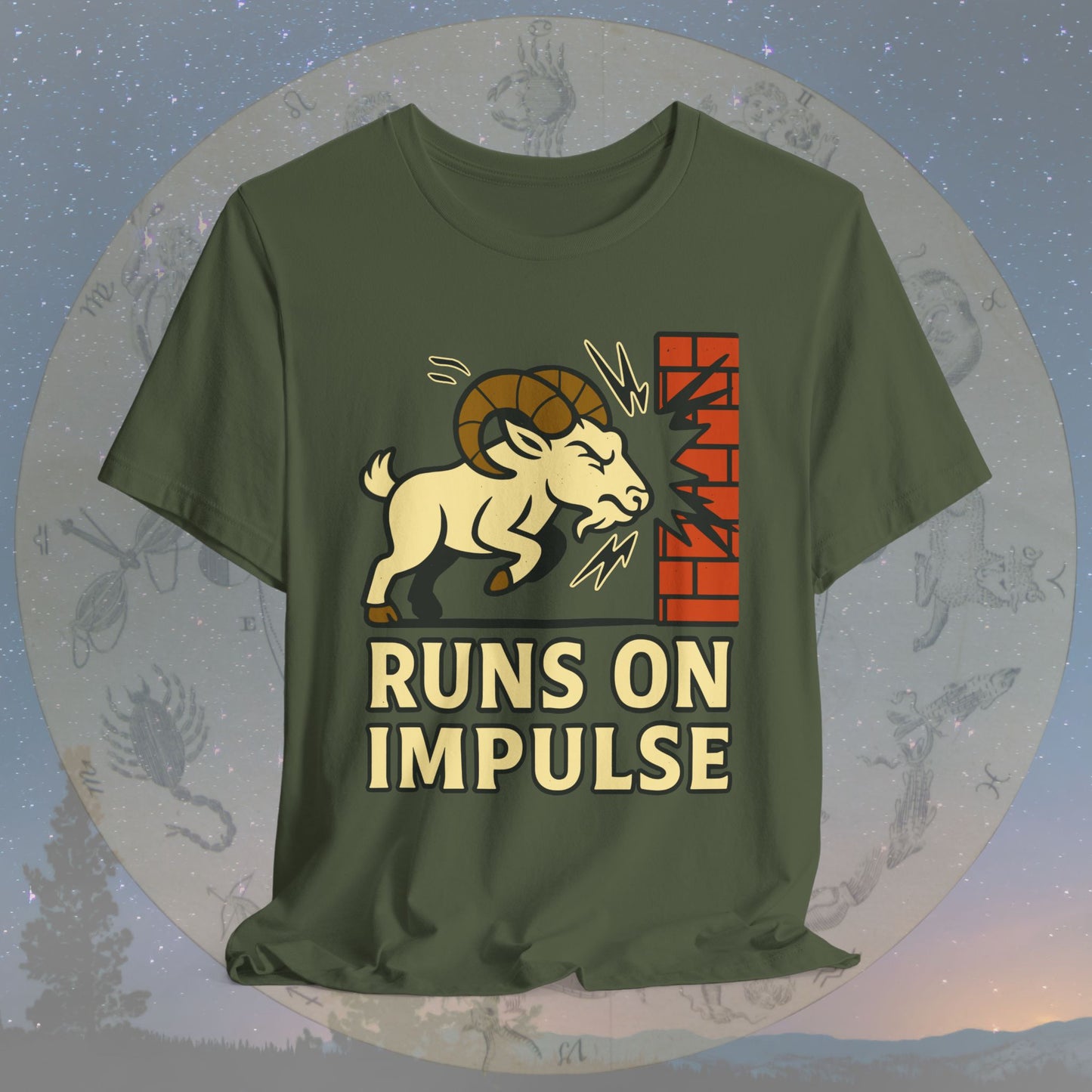Funny Aries Impulse Driven T-Shirt