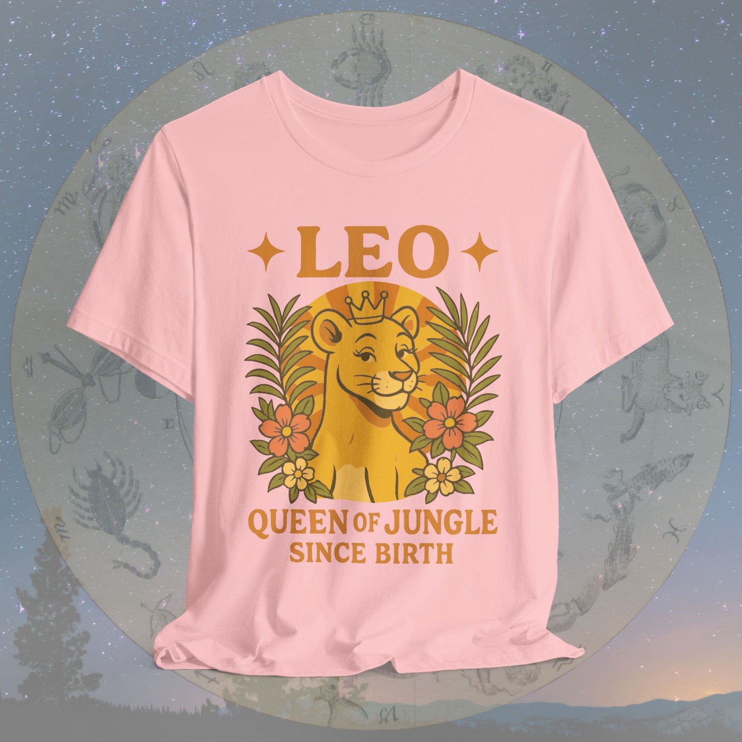 Confident Leo Queen of Jungle Zodiac Sign T-Shirt
