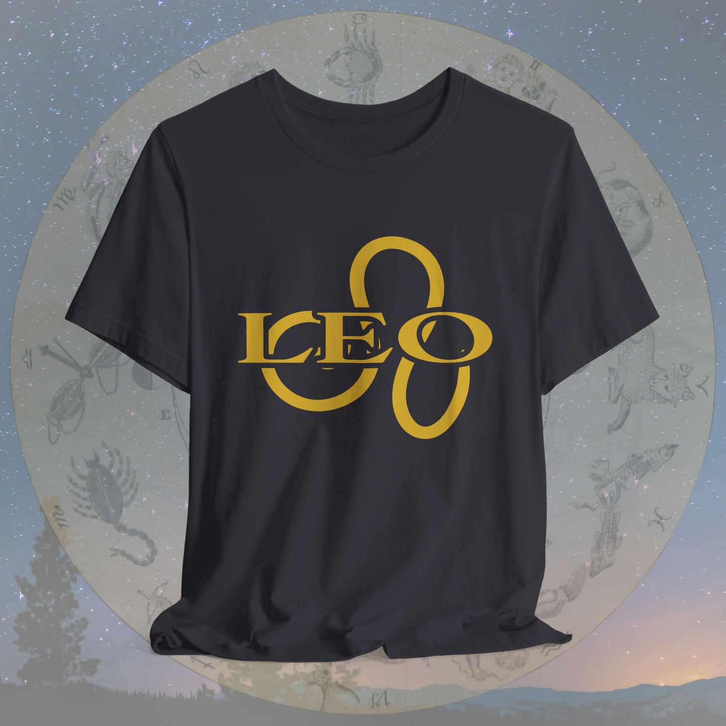 Leo Golden Zodiac Symbol T-Shirt