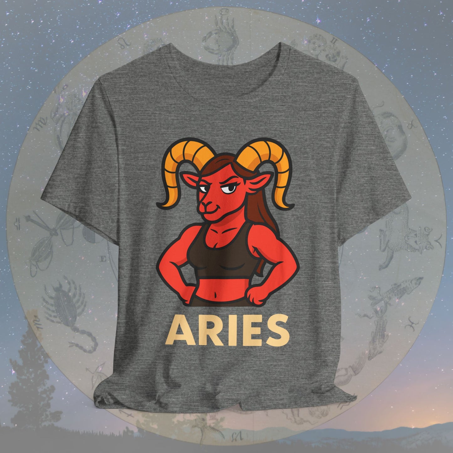 Confident Aries Woman Zodiac Sign T-Shirt