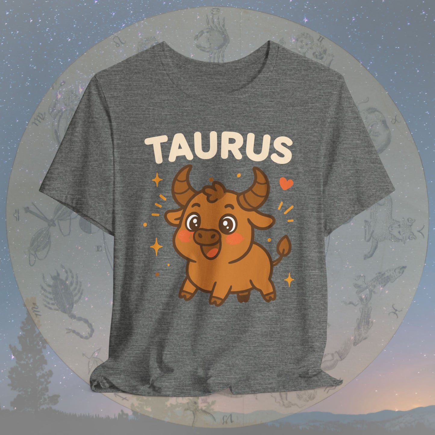 Kawaii Gentle Taurus Zodiac Sign T-Shirt