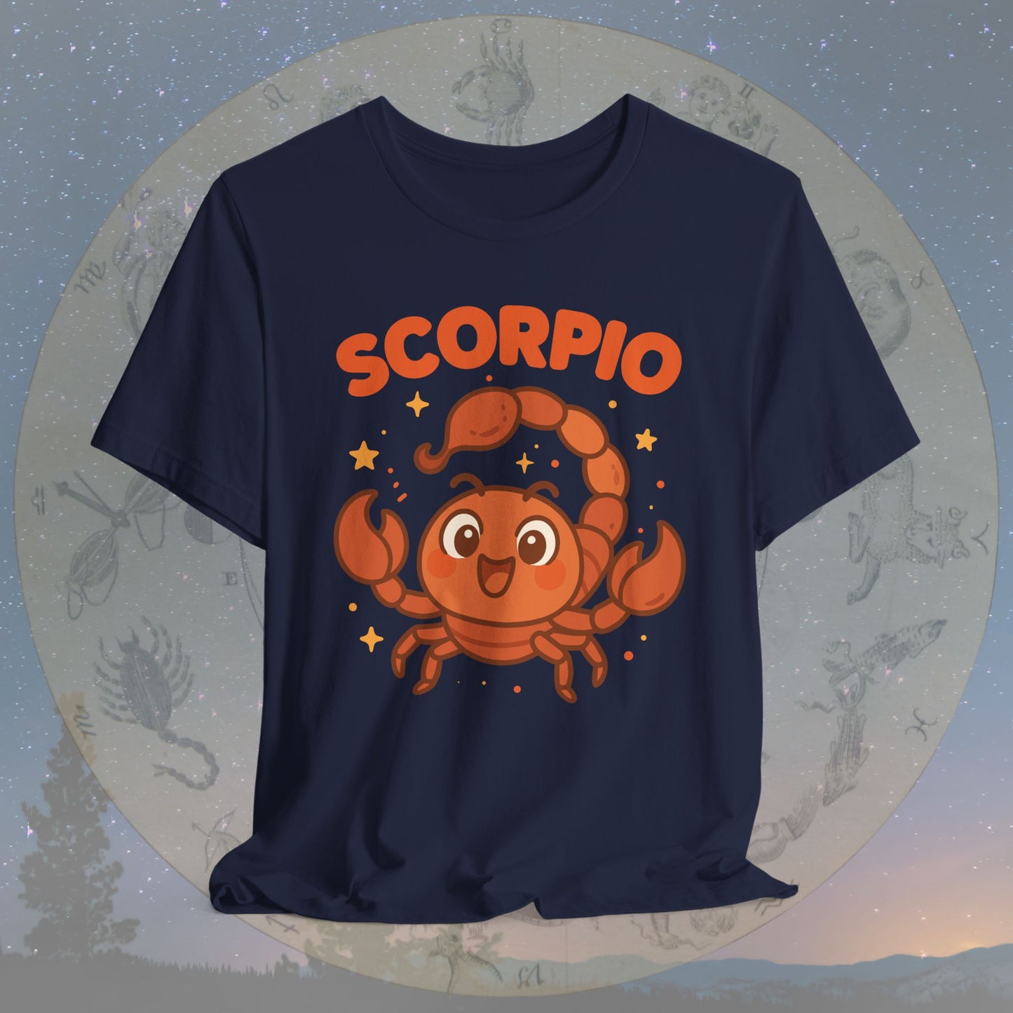 Kawaii Brave Scorpio Zodiac Sign T-Shirt