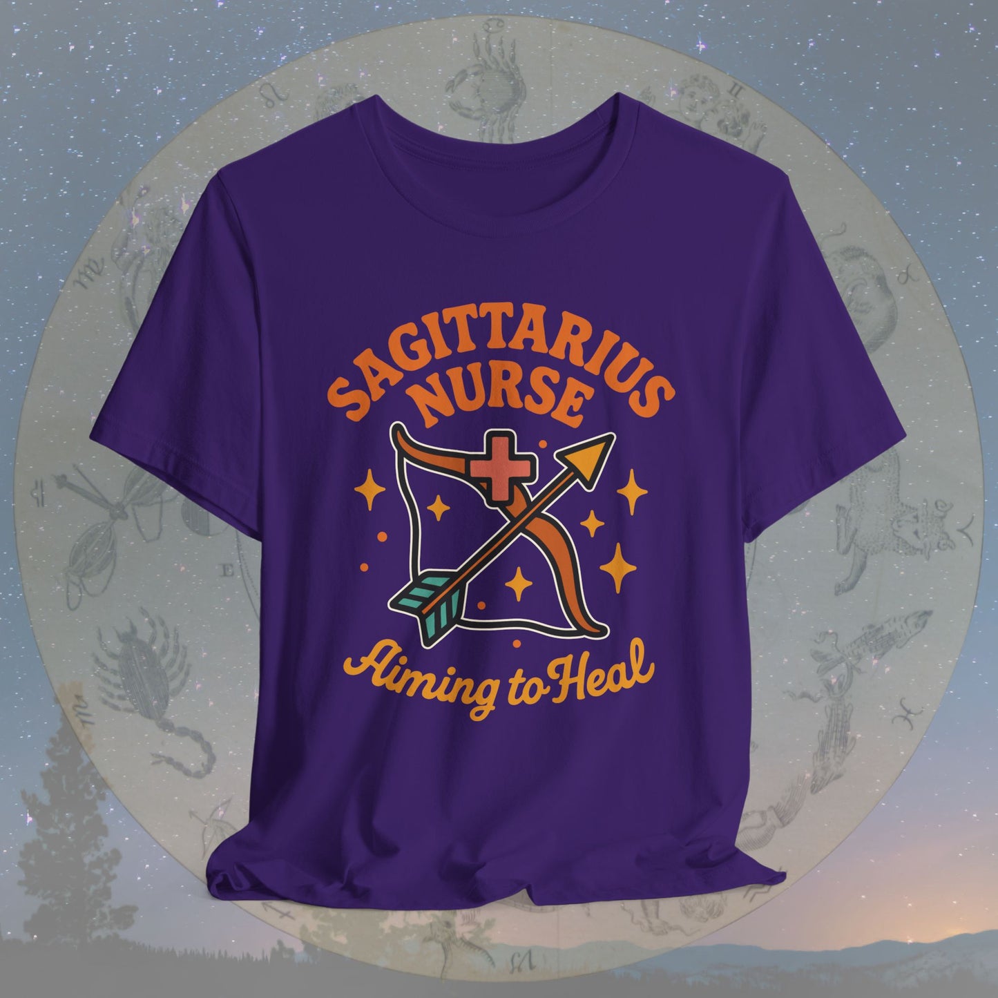 Aiming to Heal Sagittarius Nurse T-Shirt