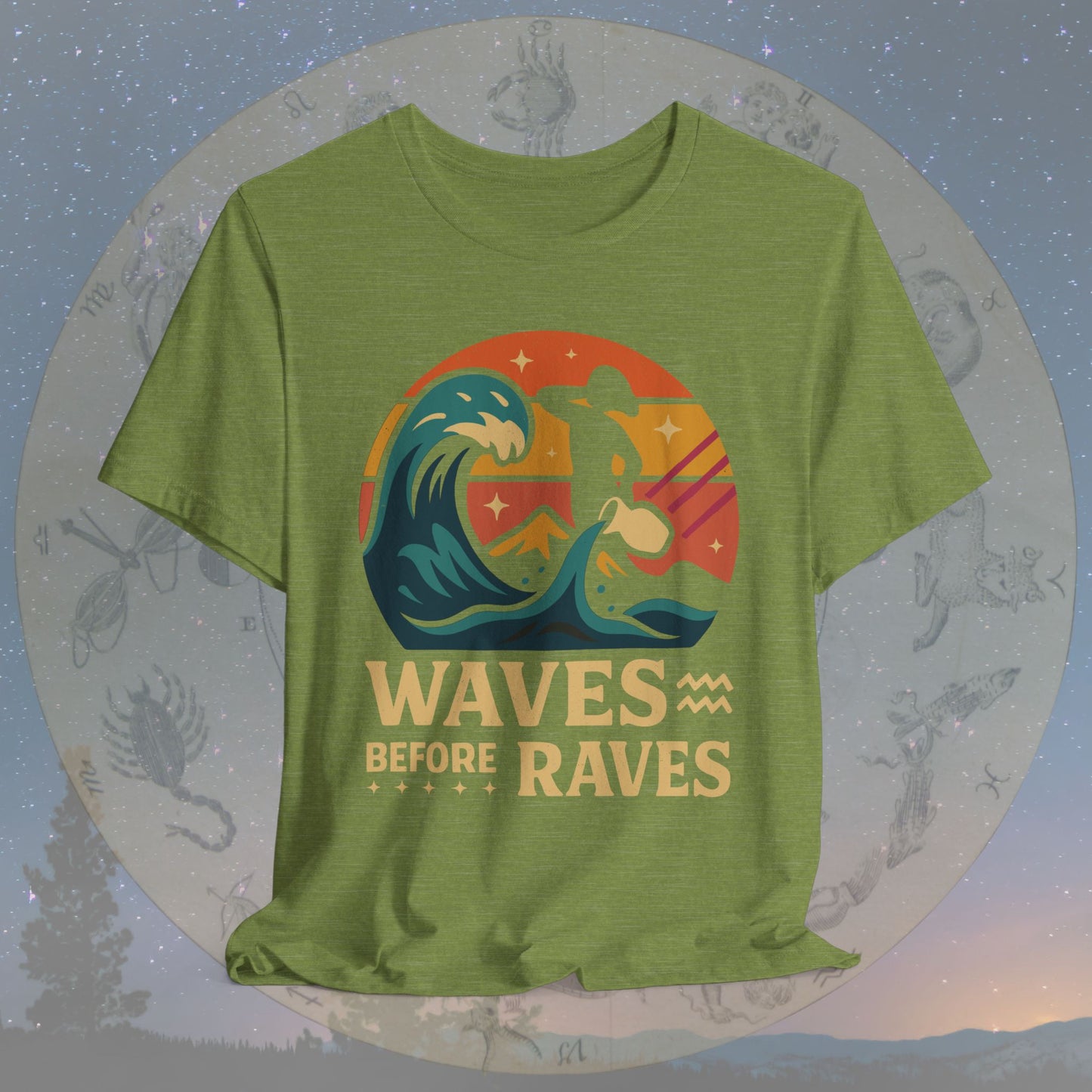 Aquarius Waves Before Raves T-Shirt