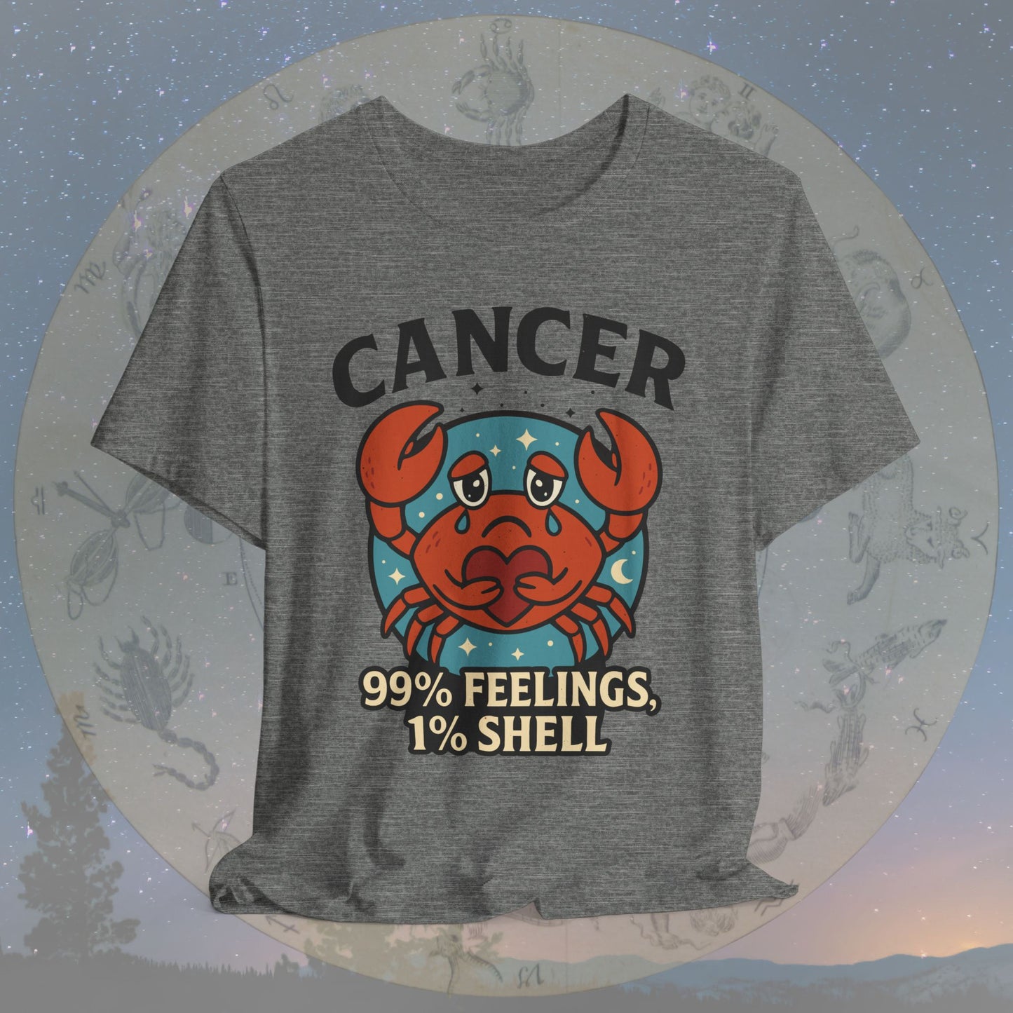 Emotional Cancer Zodiac T-Shirt