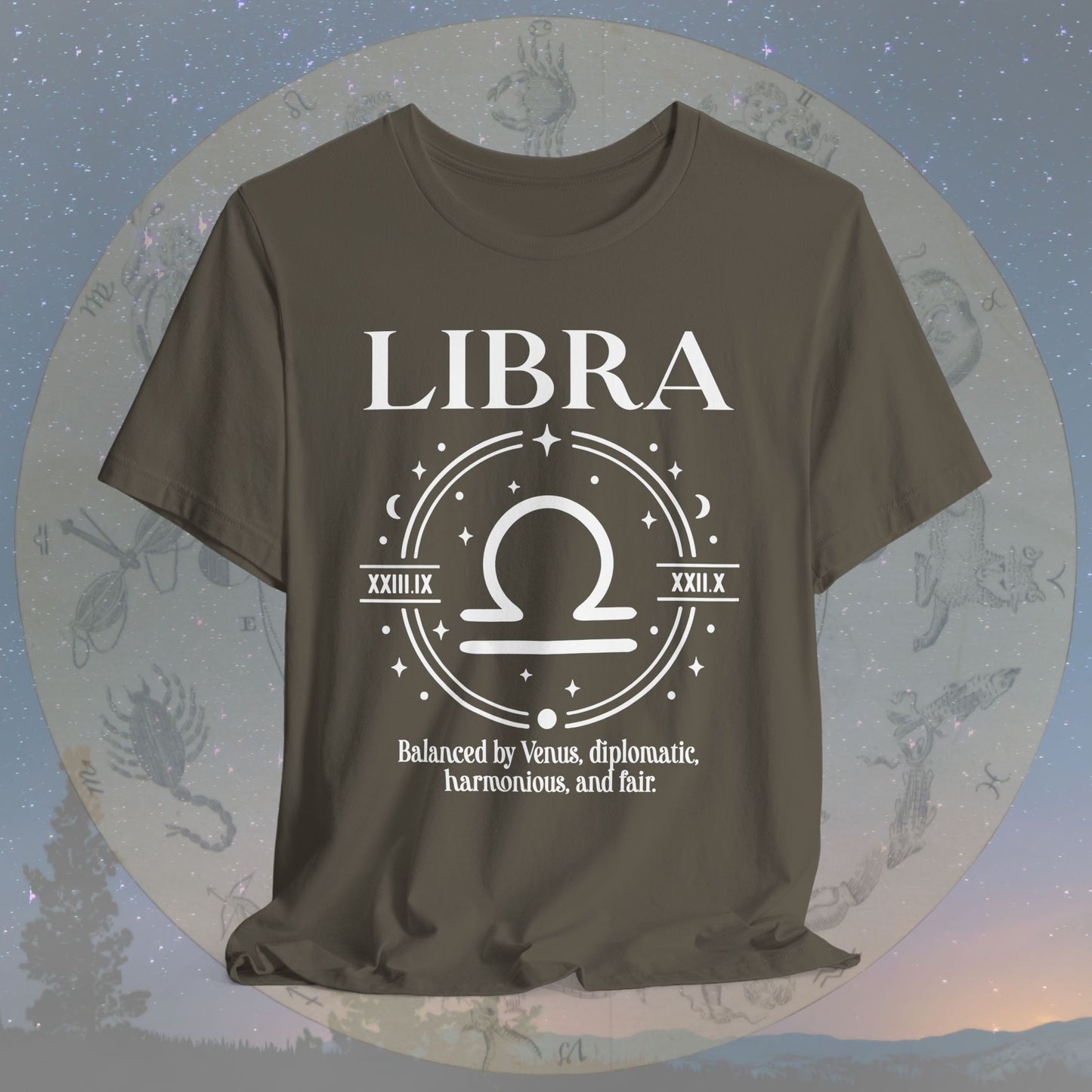 Classic Libra Zodiac Sign T-Shirt