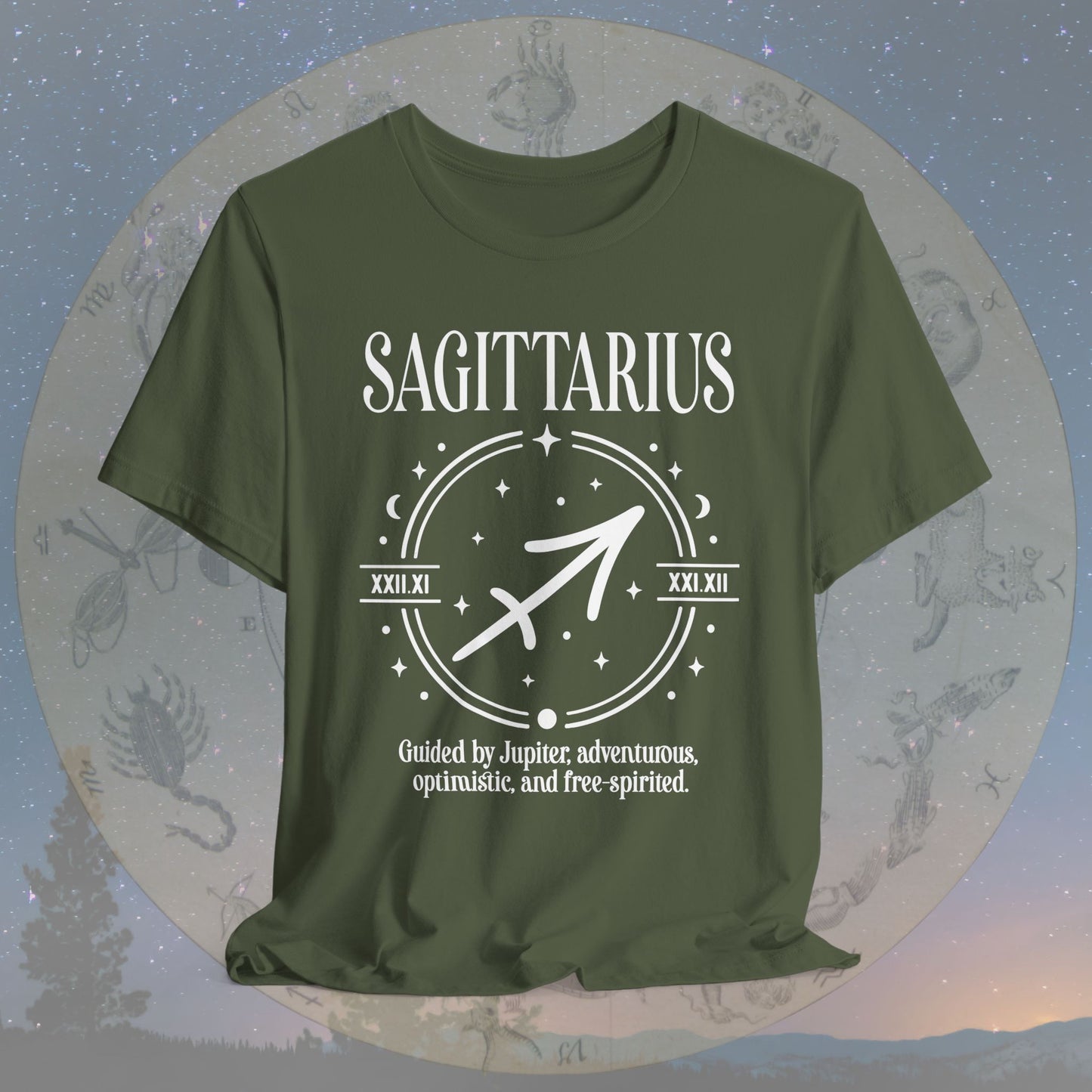 Classic Sagittarius Zodiac Sign T-Shirt
