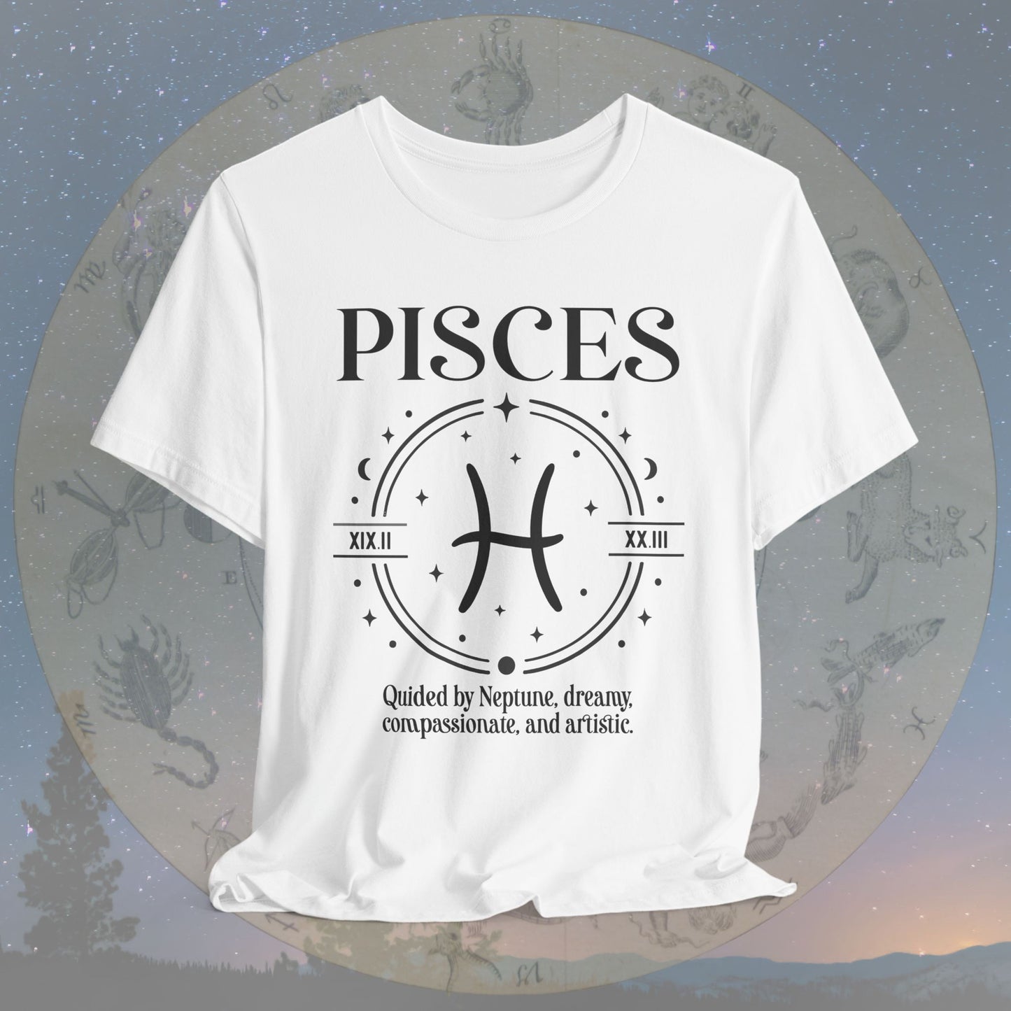 Classic Pisces Zodiac Sign T-Shirt