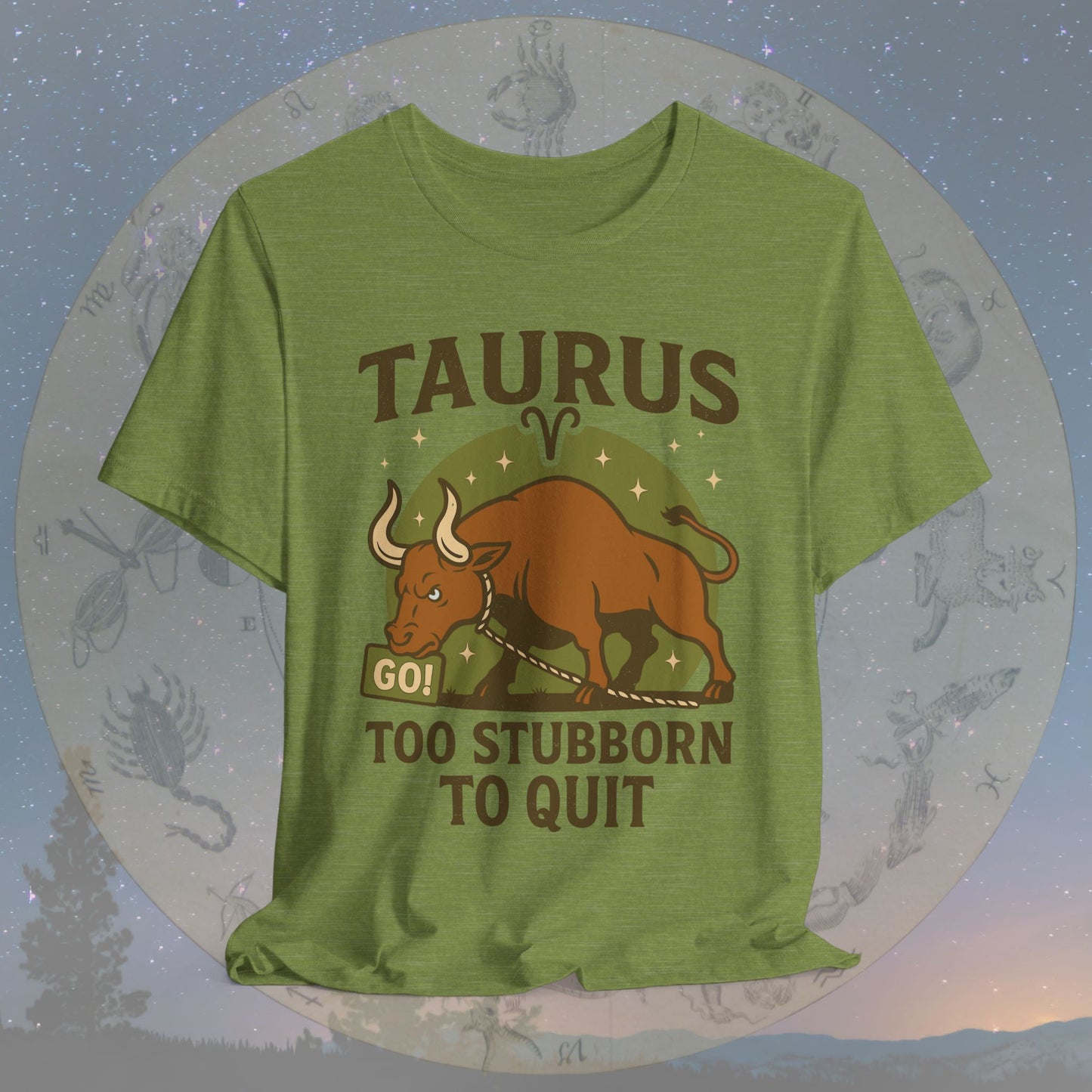 Funny Taurus Stubborn Spirit T-Shirt
