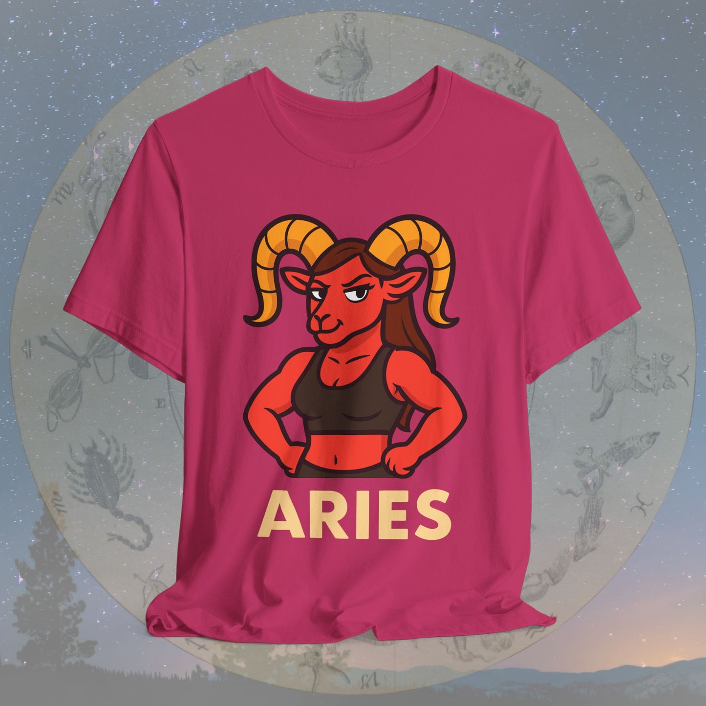 Confident Aries Woman Zodiac Sign T-Shirt