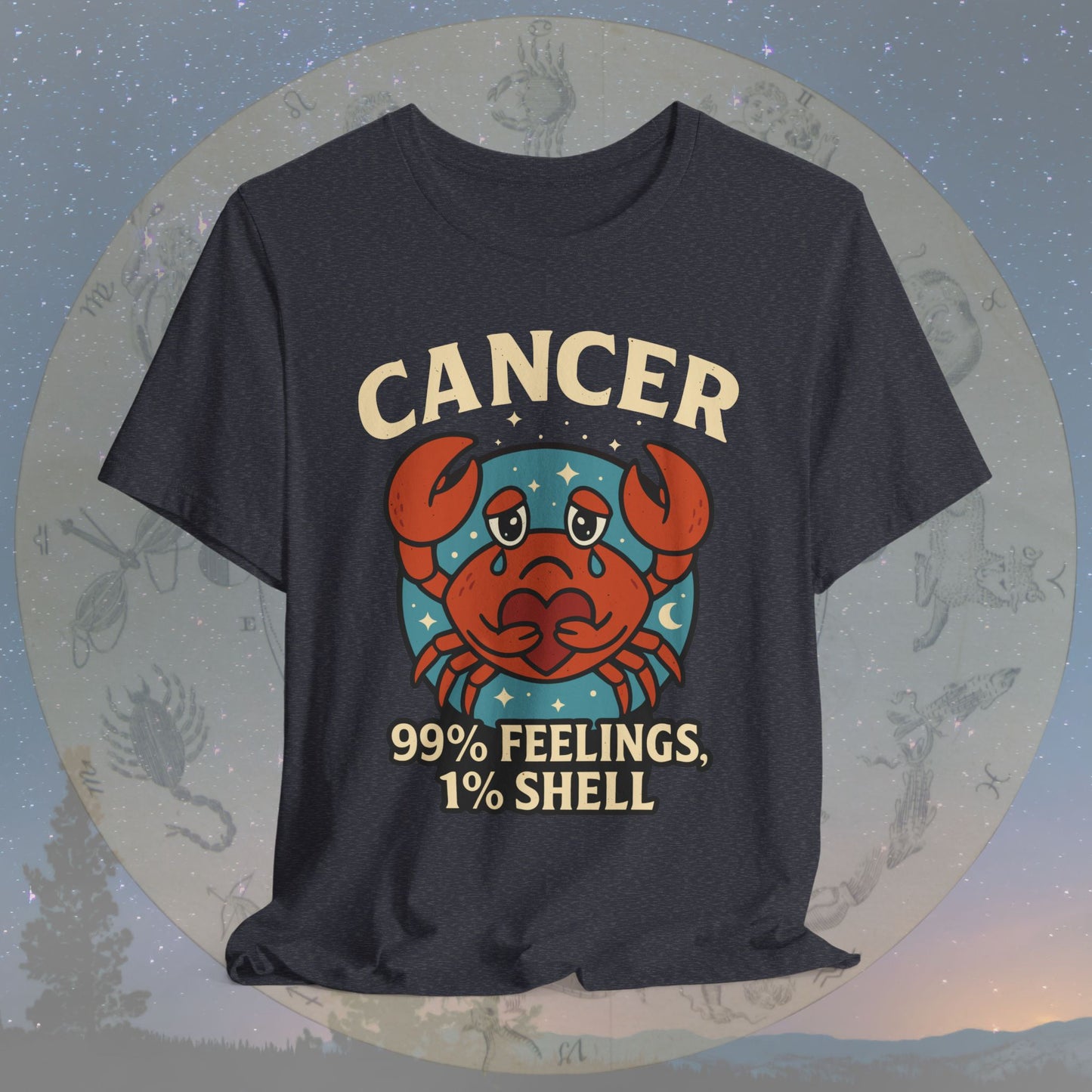 Emotional Cancer Zodiac T-Shirt