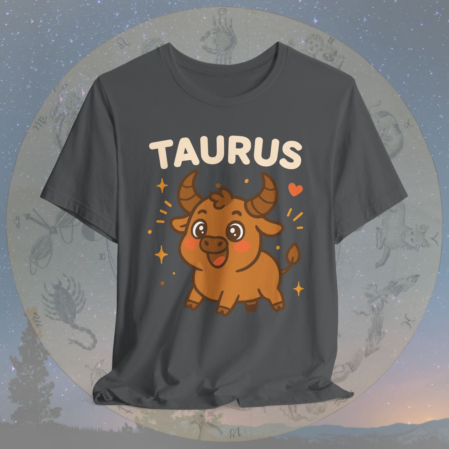 Kawaii Gentle Taurus Zodiac Sign T-Shirt