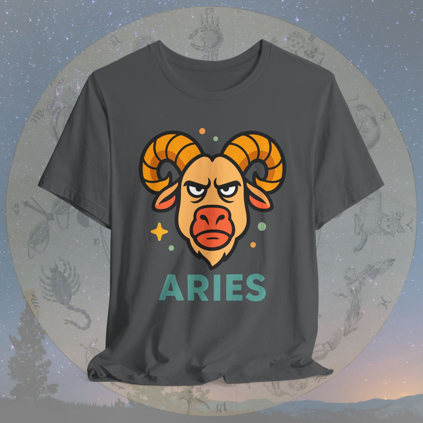 Determined Aries Zodiac Sign T-Shirt