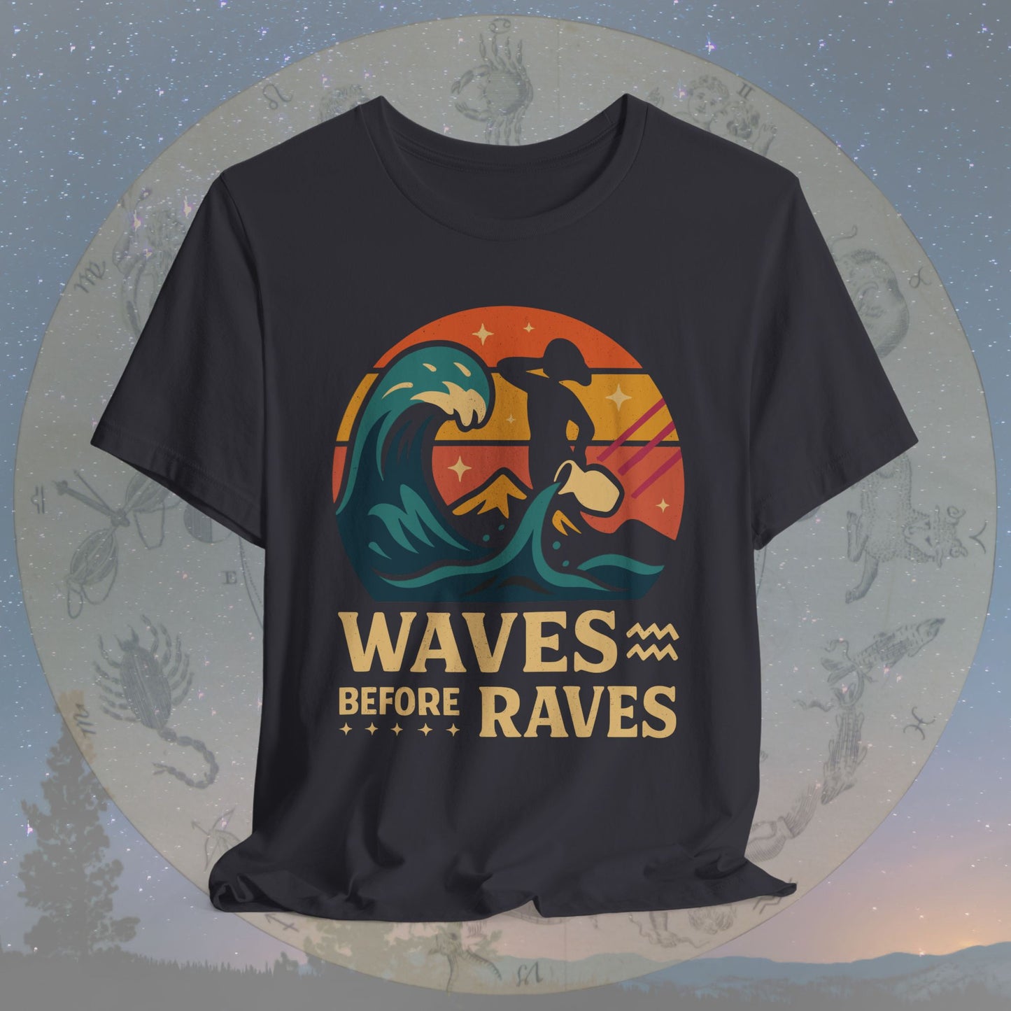 Aquarius Waves Before Raves T-Shirt