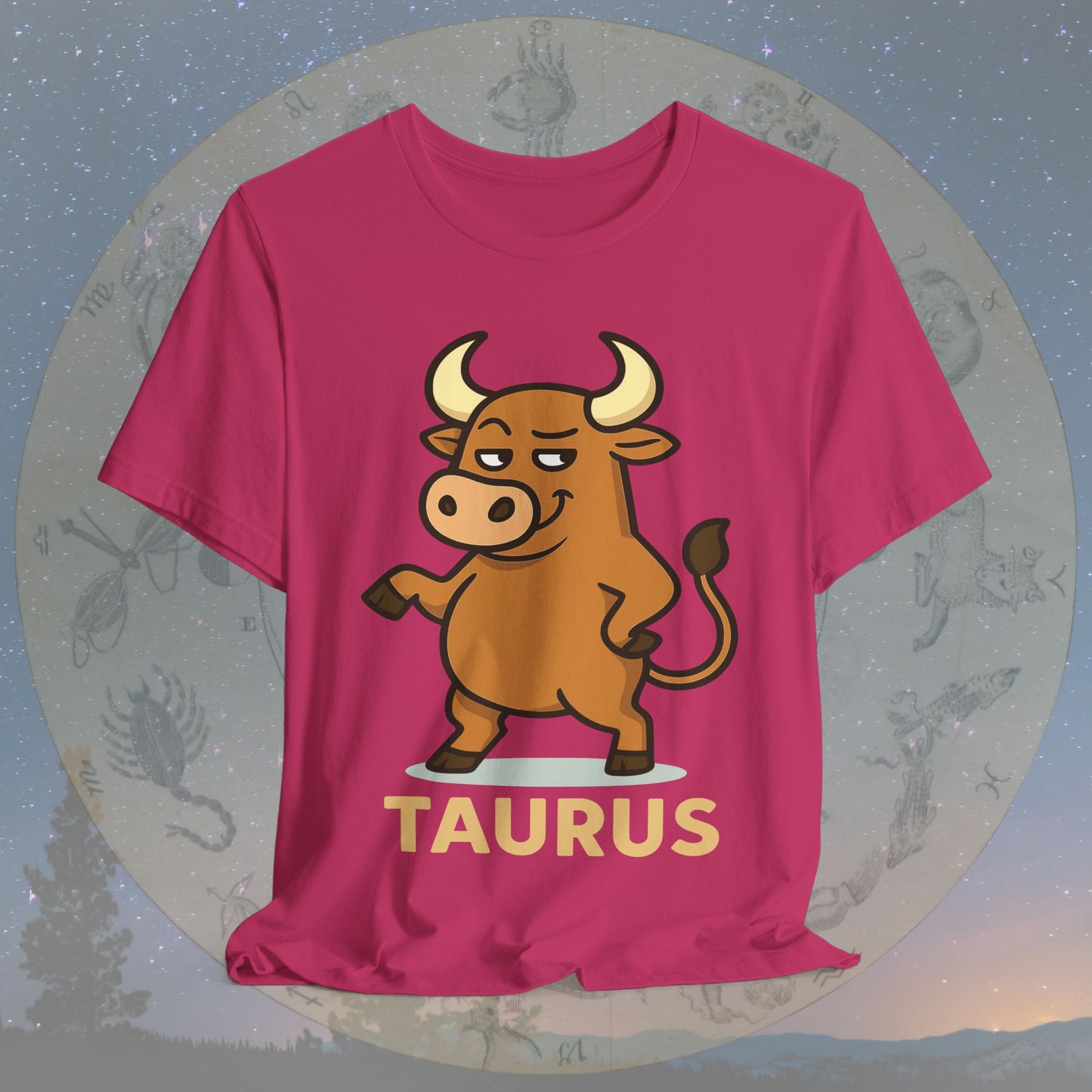 Playful Taurus Zodiac Sign T-Shirt