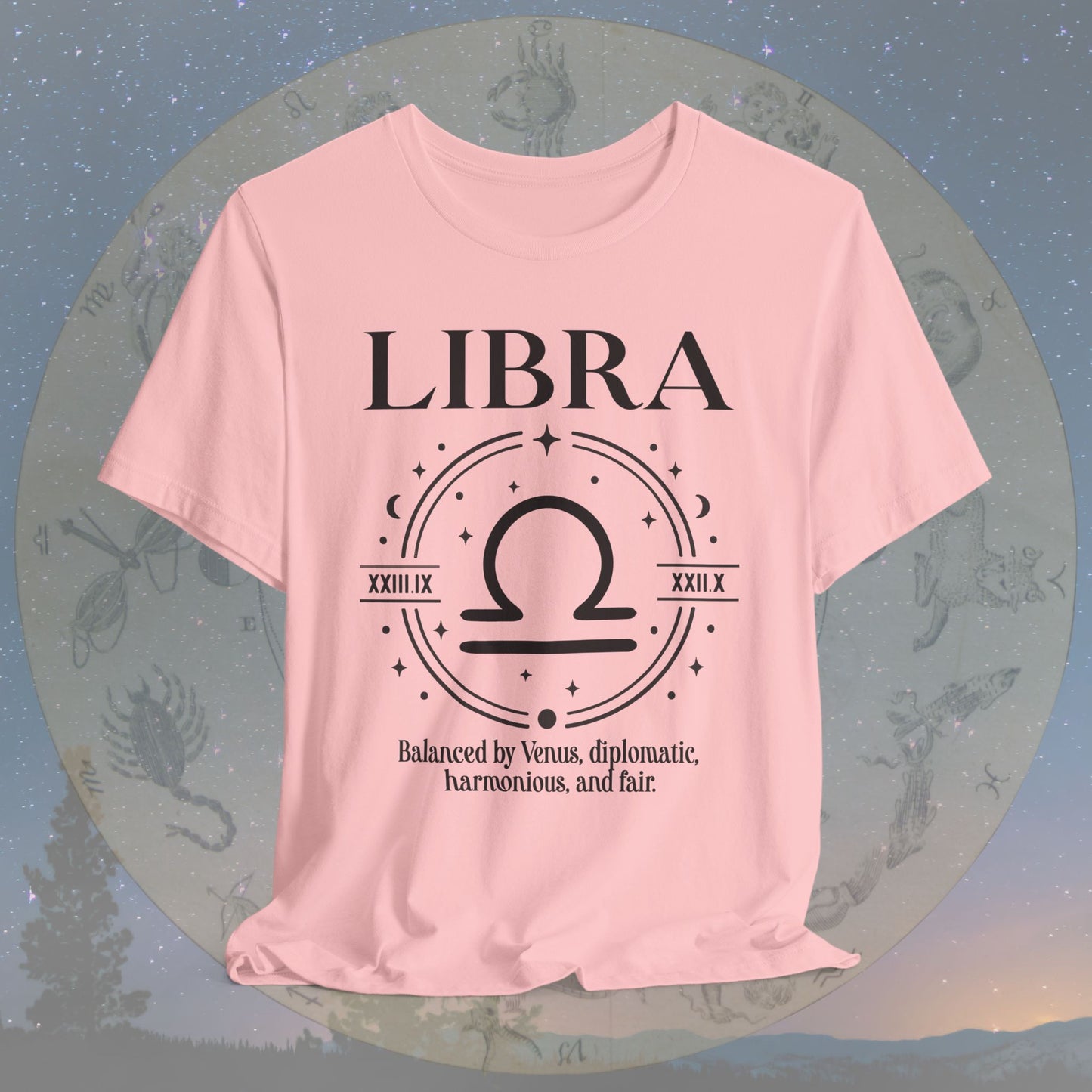Classic Libra Zodiac Sign T-Shirt