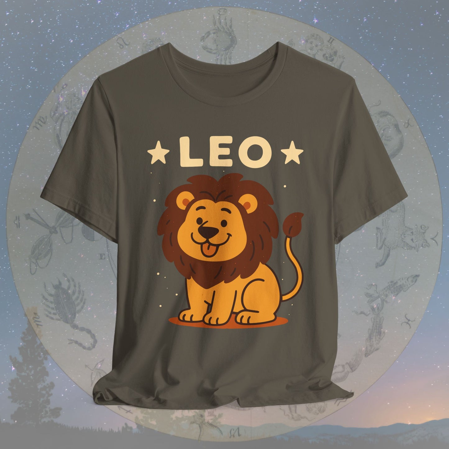 Cute Kawaii Leo Zodiac Sign T-Shirt