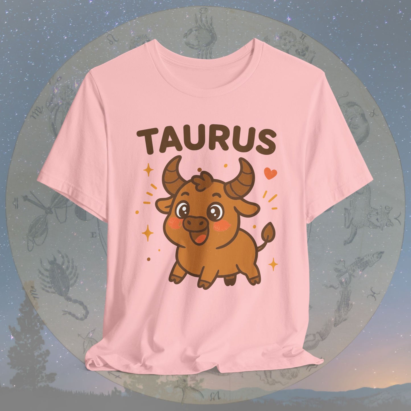 Kawaii Gentle Taurus Zodiac Sign T-Shirt