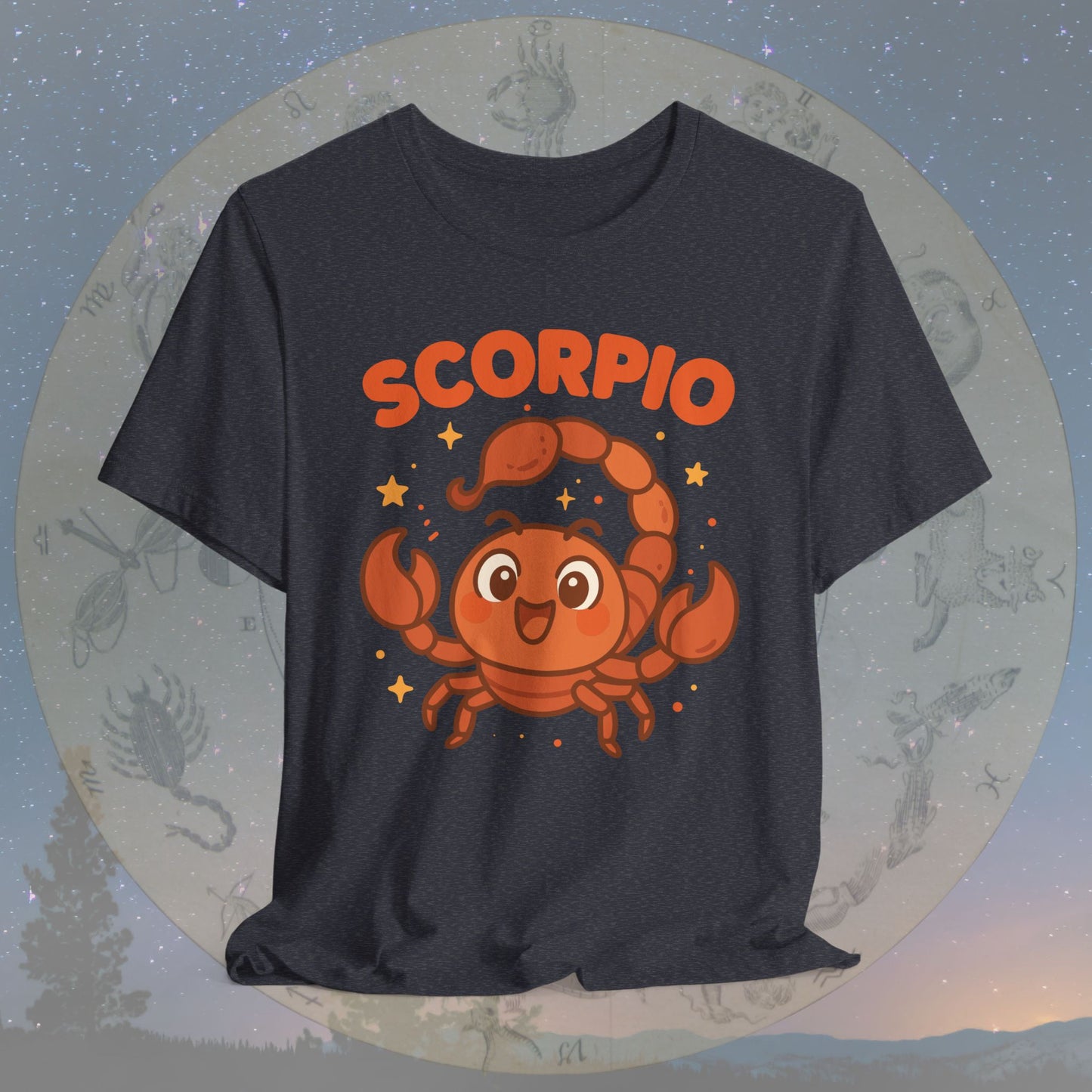 Kawaii Brave Scorpio Zodiac Sign T-Shirt