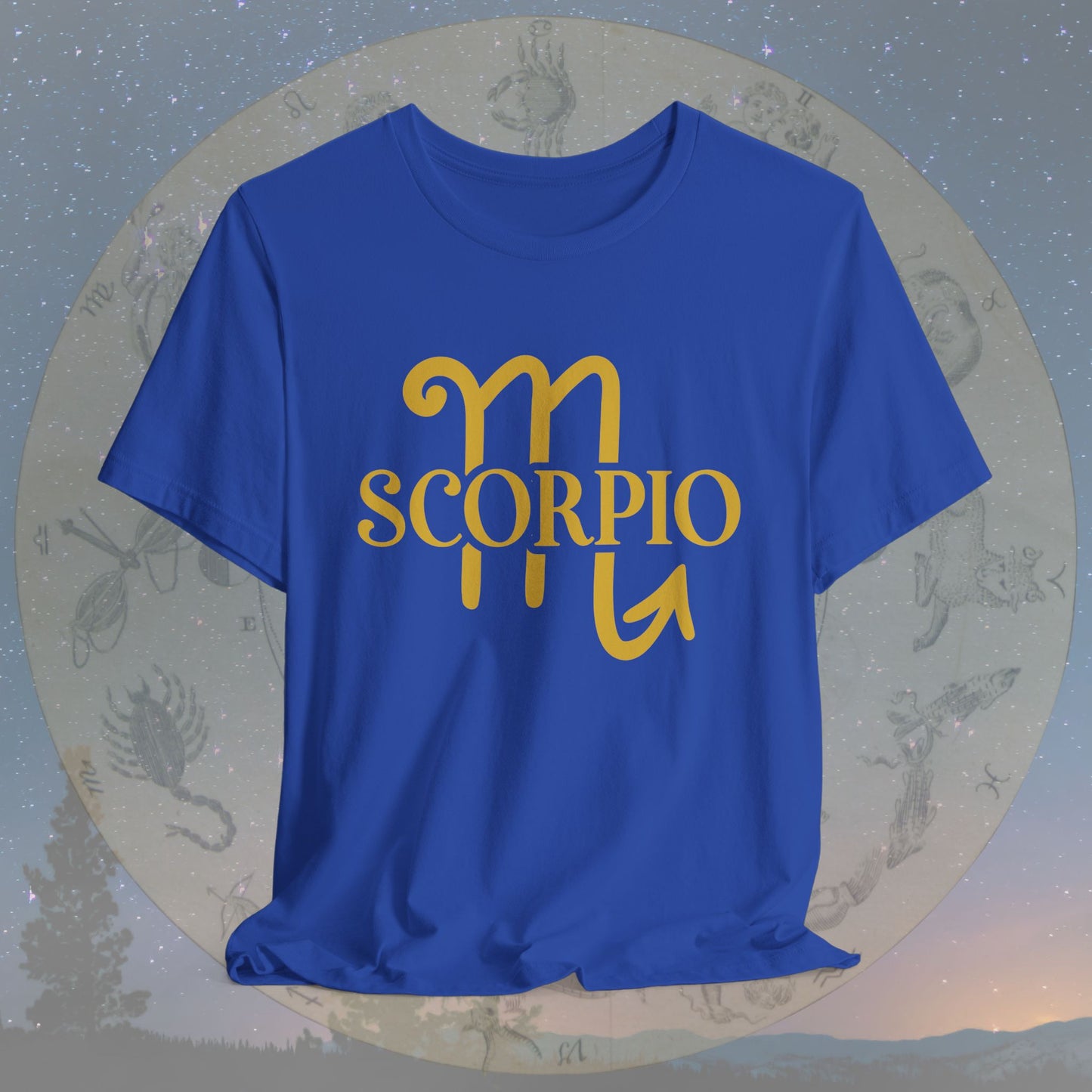Scorpio Golden Zodiac Symbol T-Shirt