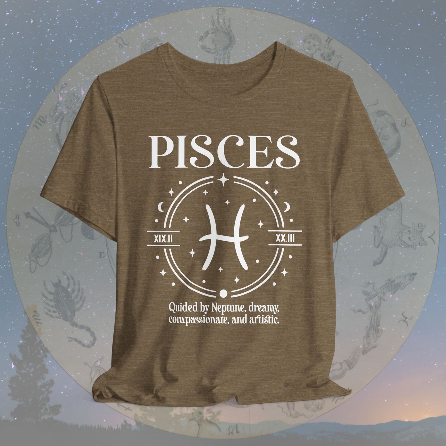 Classic Pisces Zodiac Sign T-Shirt