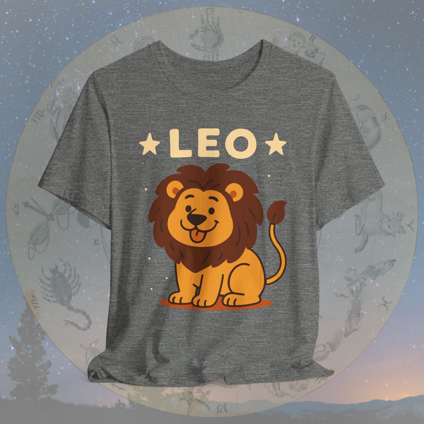 Cute Kawaii Leo Zodiac Sign T-Shirt