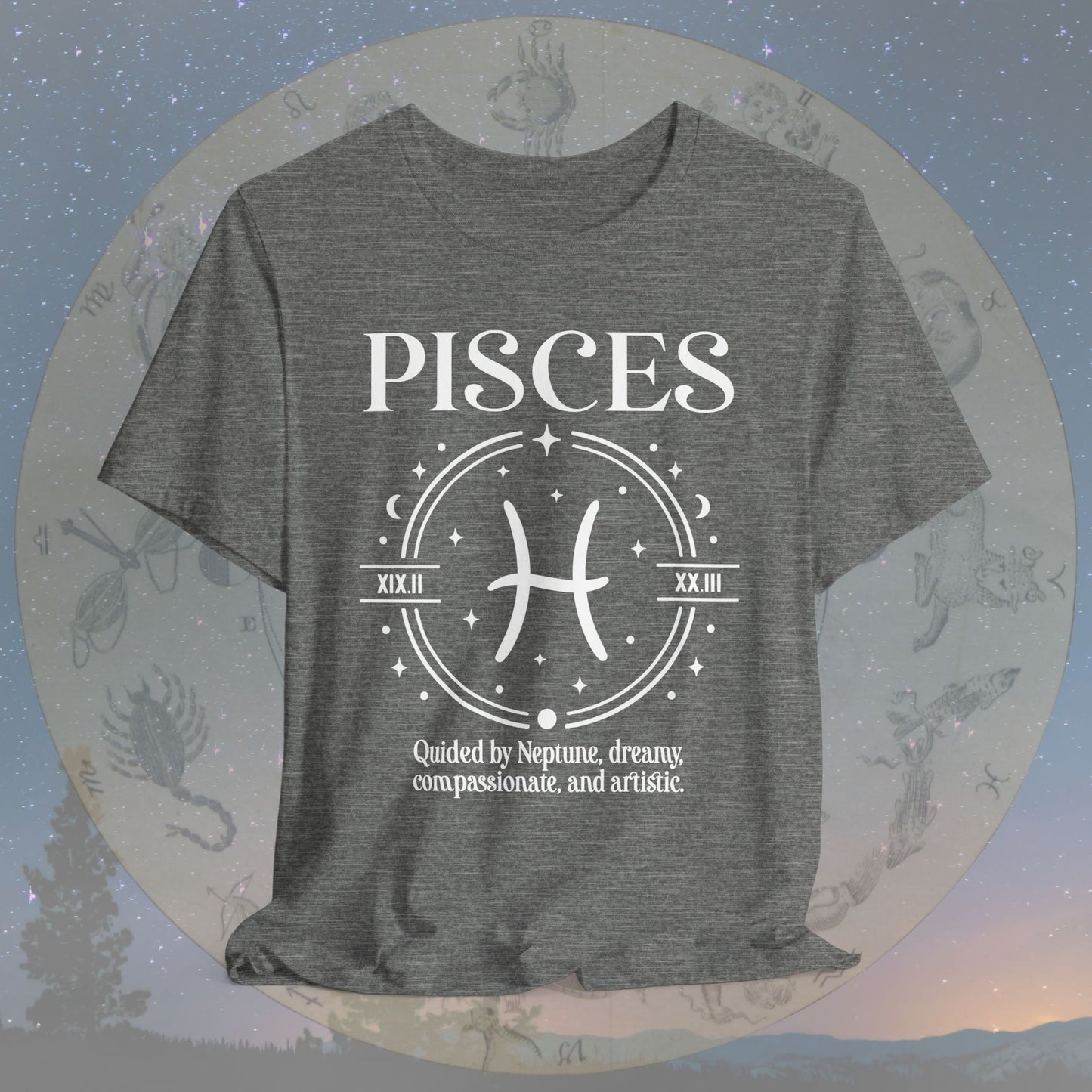 Classic Pisces Zodiac Sign T-Shirt