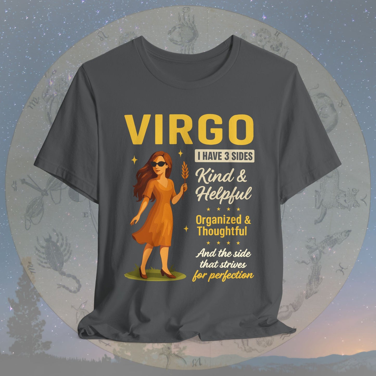 I Have 3 Sides – Perfection Seeker Virgo T-Shirt