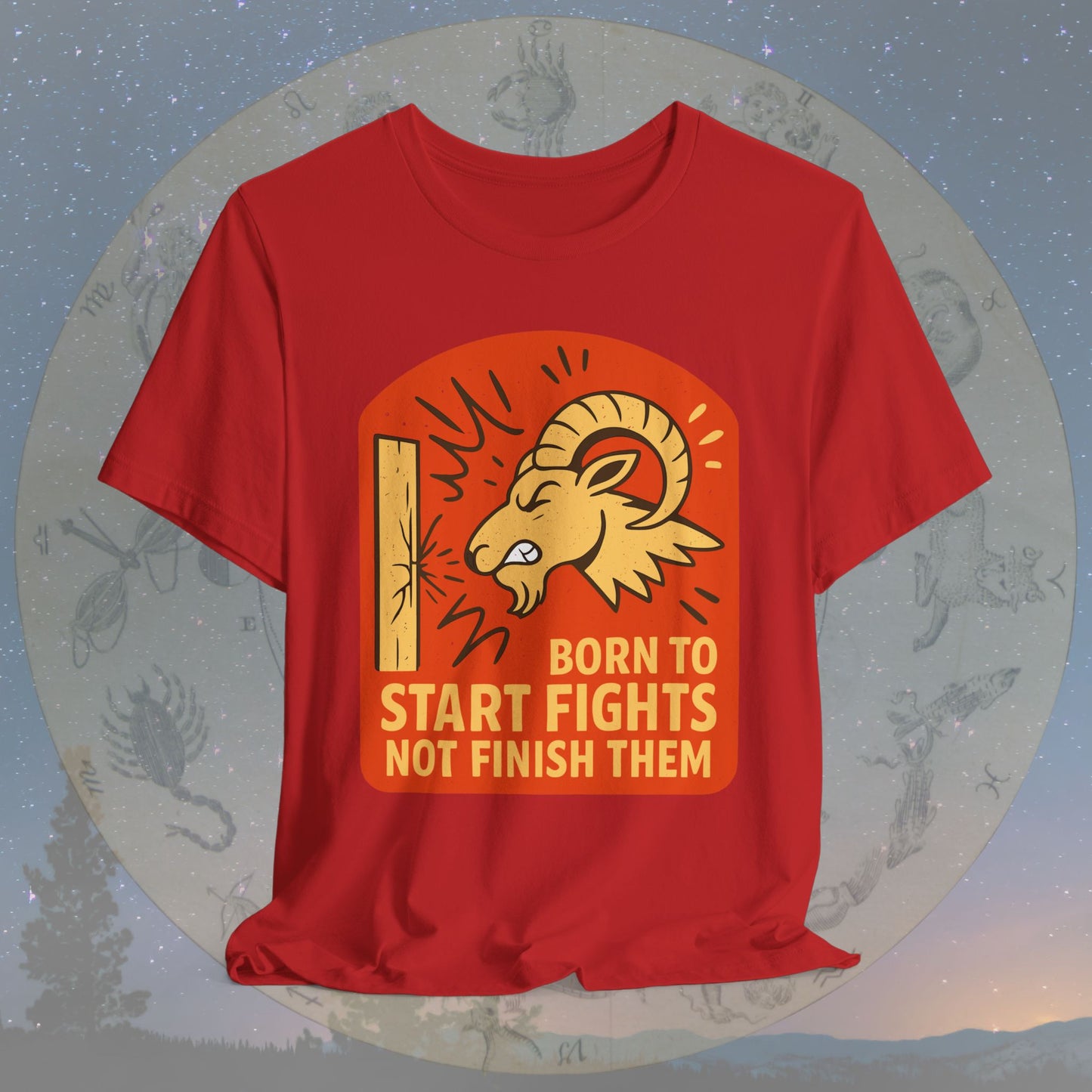 Aries Born to Start Fights T-Shirt