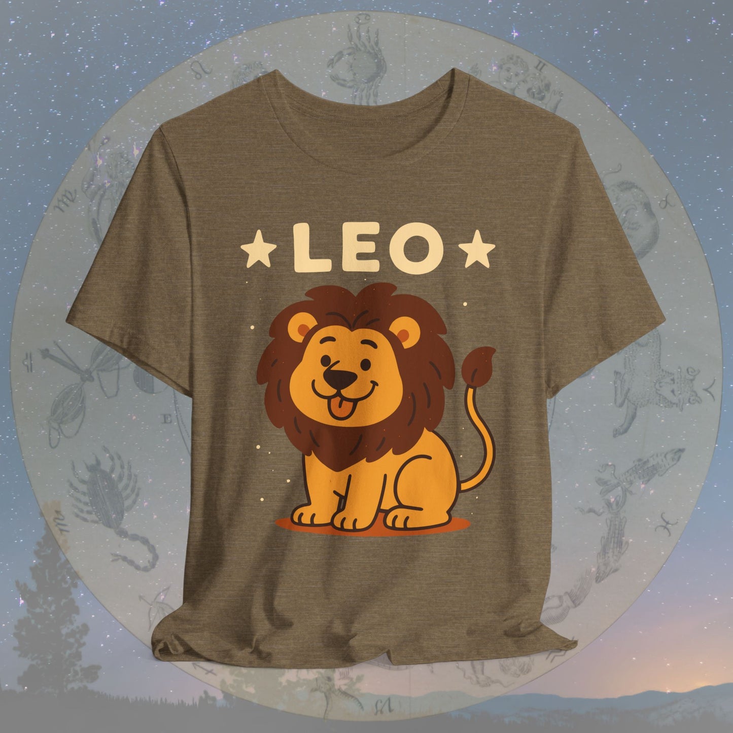 Cute Kawaii Leo Zodiac Sign T-Shirt