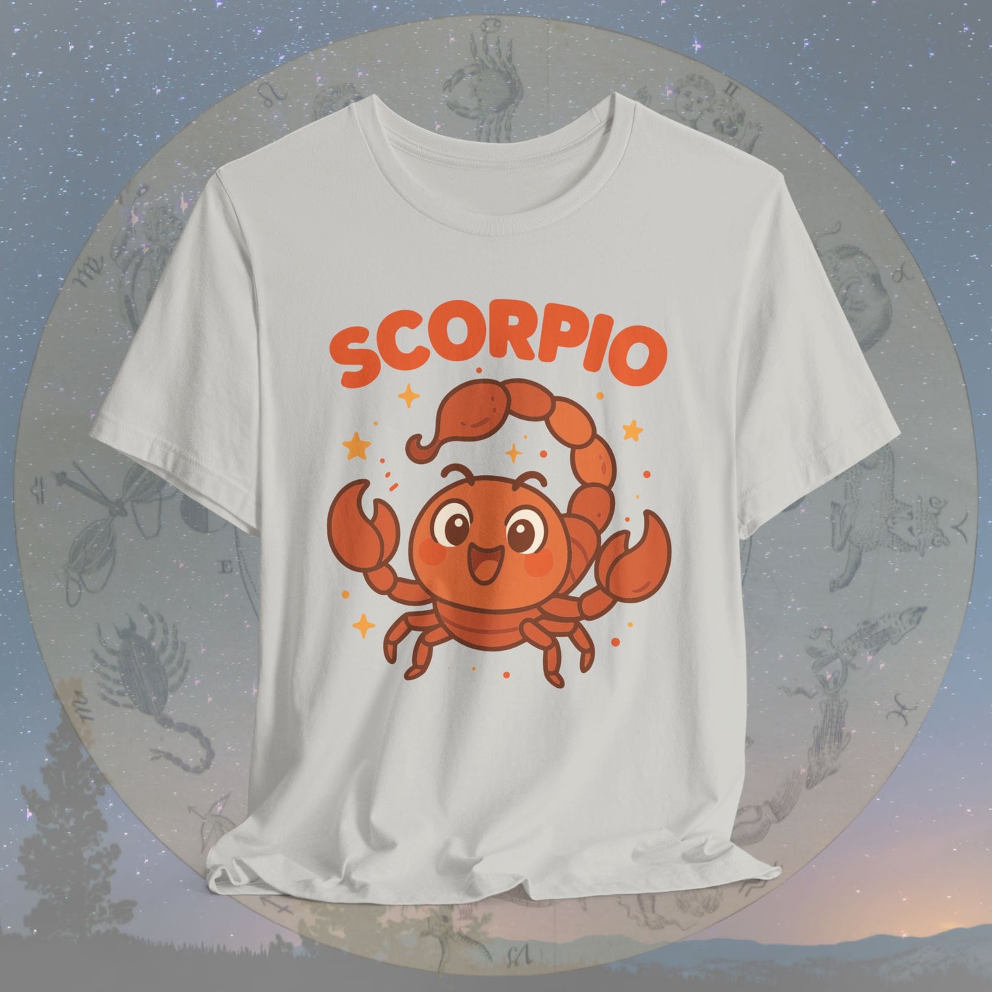 Kawaii Brave Scorpio Zodiac Sign T-Shirt
