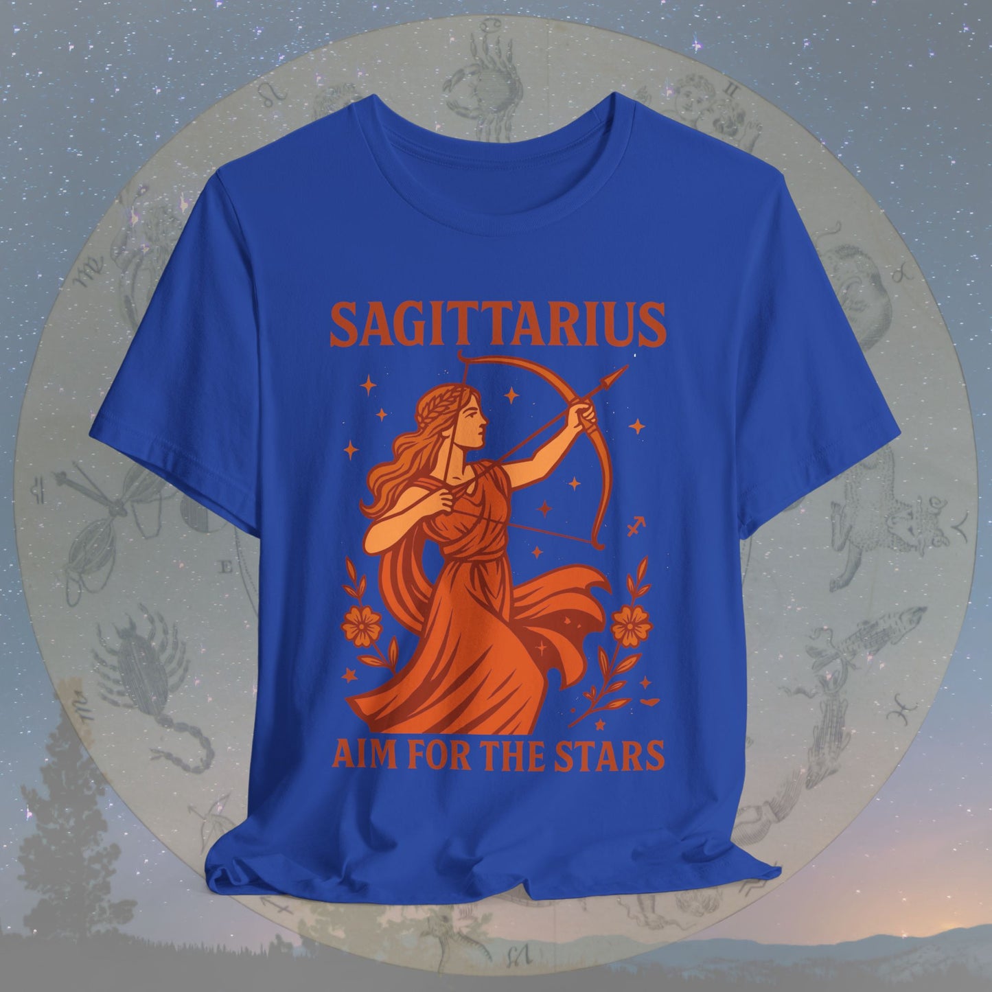 Adventurous Aim for the Stars Sagittarius T-Shirt