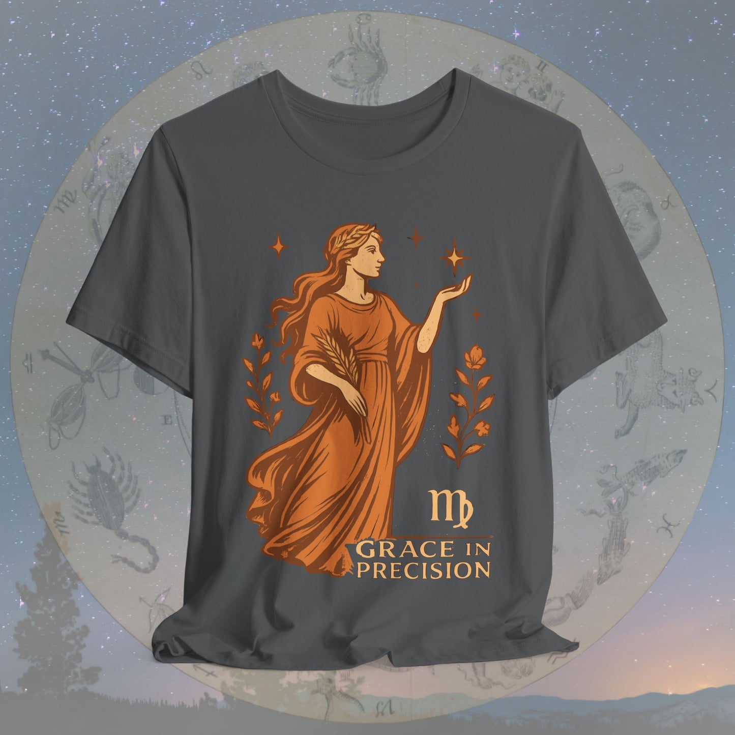 Elegant Grace in Precision Virgo T-Shirt