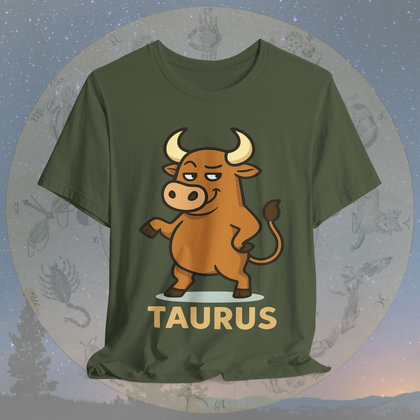 Playful Taurus Zodiac Sign T-Shirt