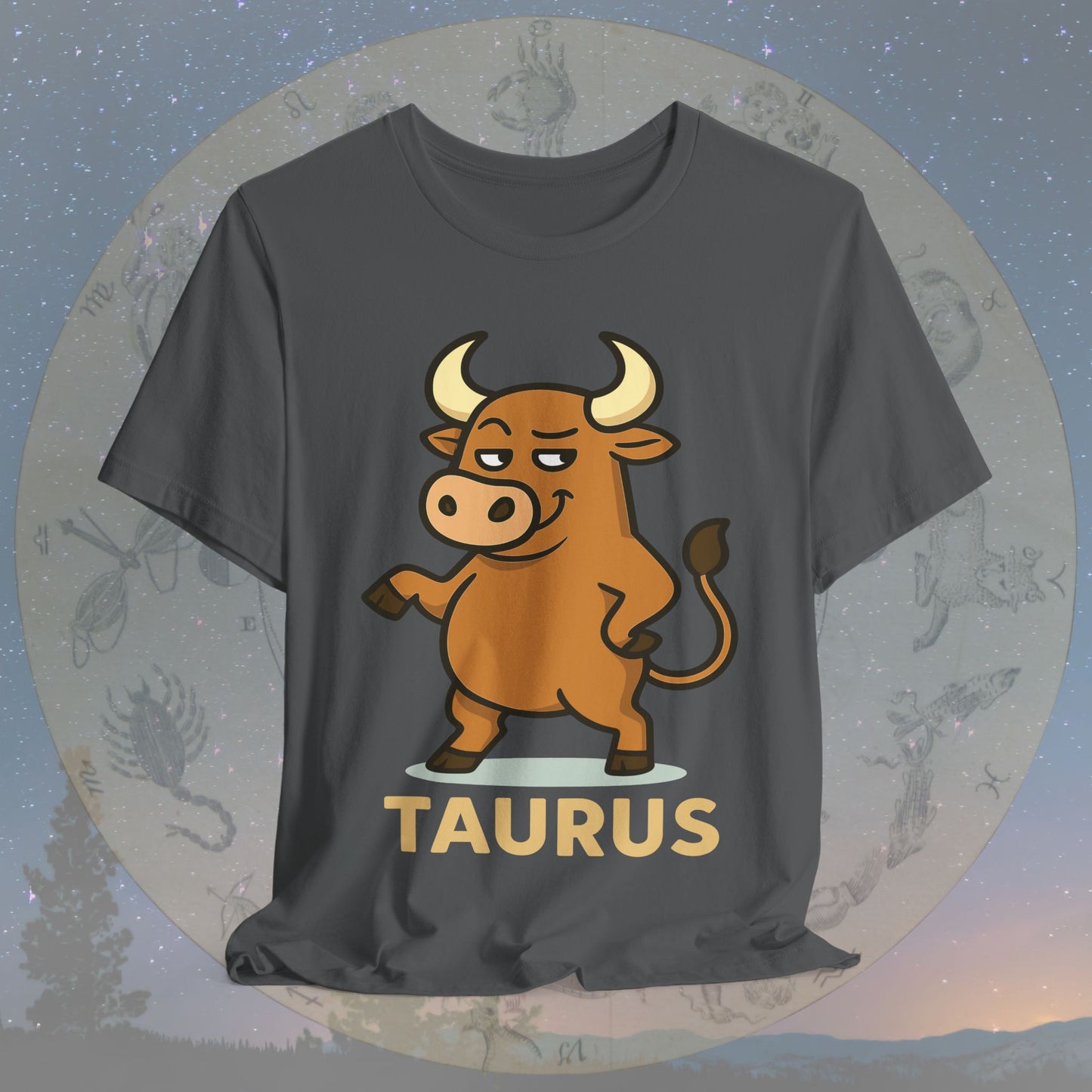 Playful Taurus Zodiac Sign T-Shirt
