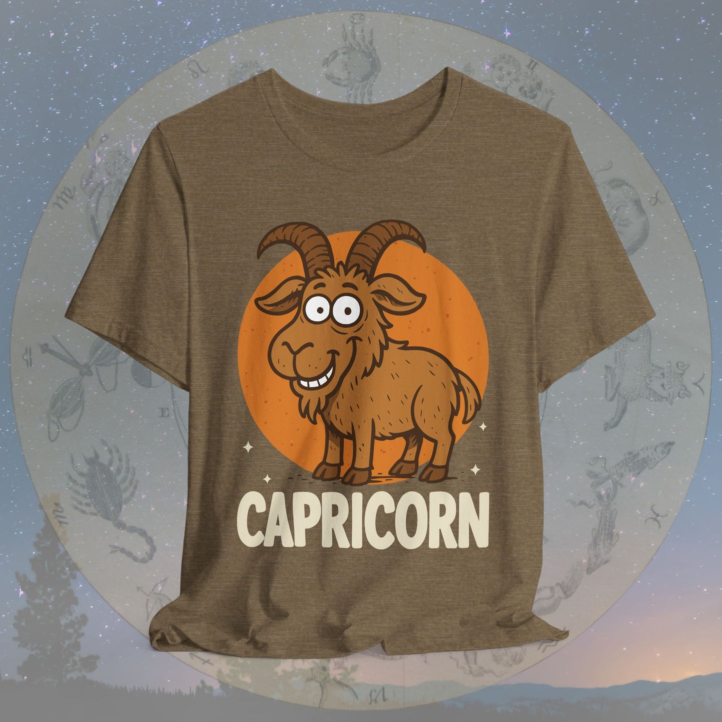Funny Kawaii Capricorn Zodiac Sign T-Shirt