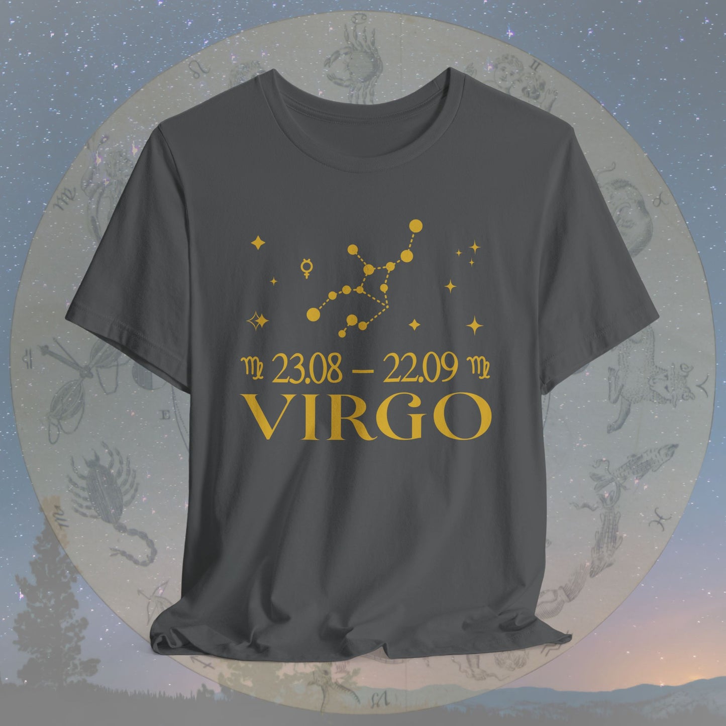 Virgo Star Constellation Zodiac T-Shirt