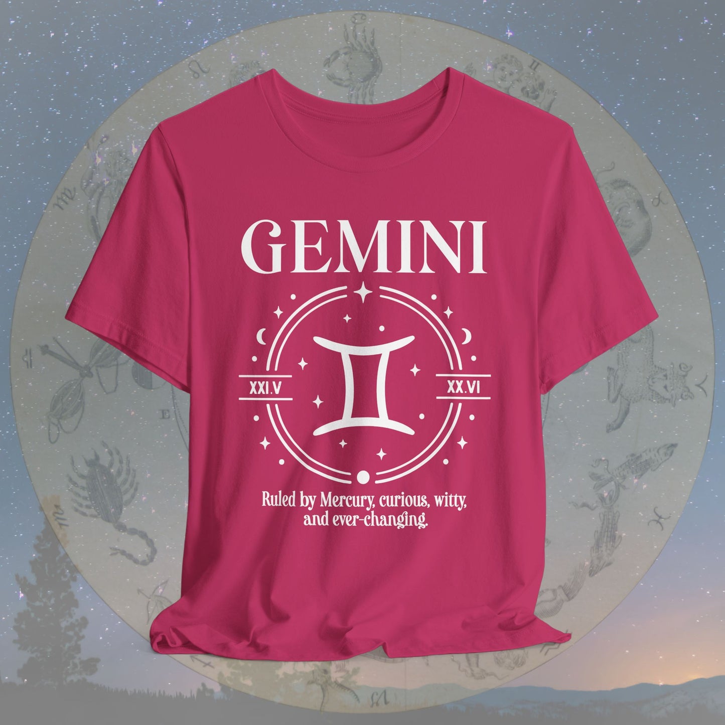 Classic Gemini Zodiac Sign T-Shirt