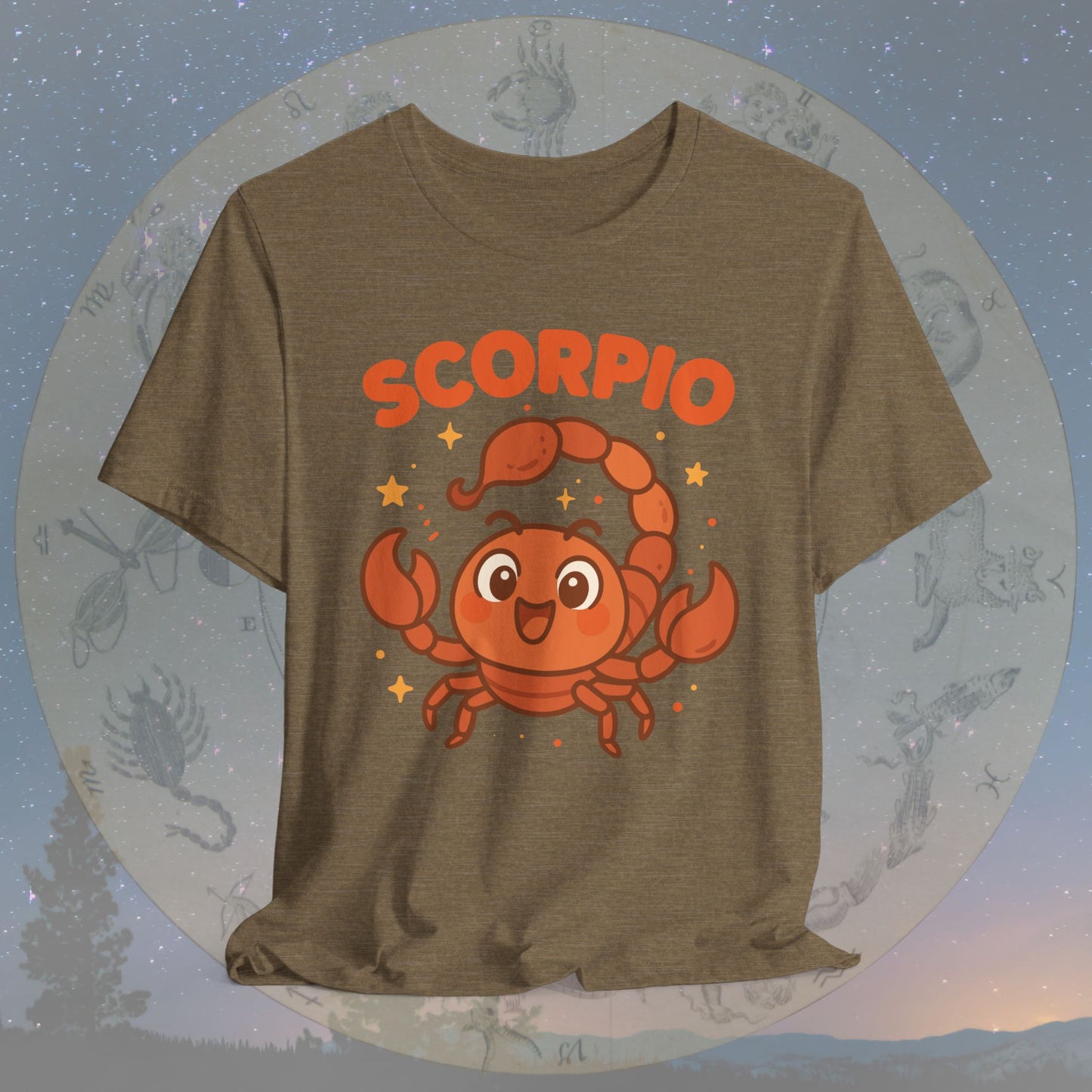 Kawaii Brave Scorpio Zodiac Sign T-Shirt