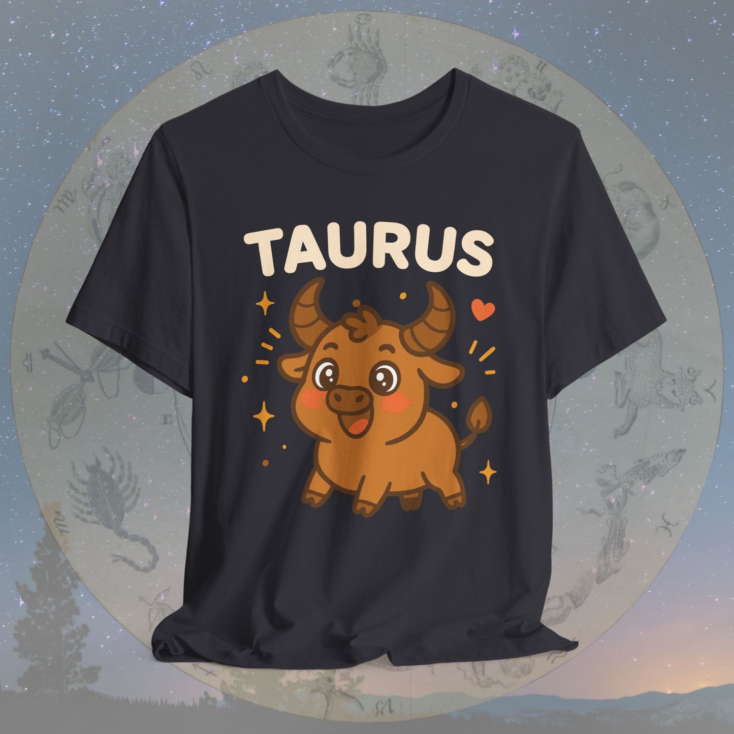Kawaii Gentle Taurus Zodiac Sign T-Shirt