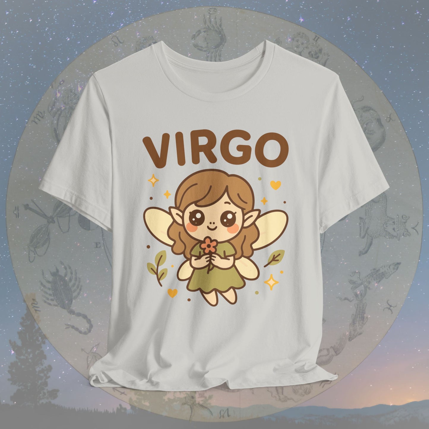 Kawaii Gentle Virgo Zodiac Sign T-Shirt