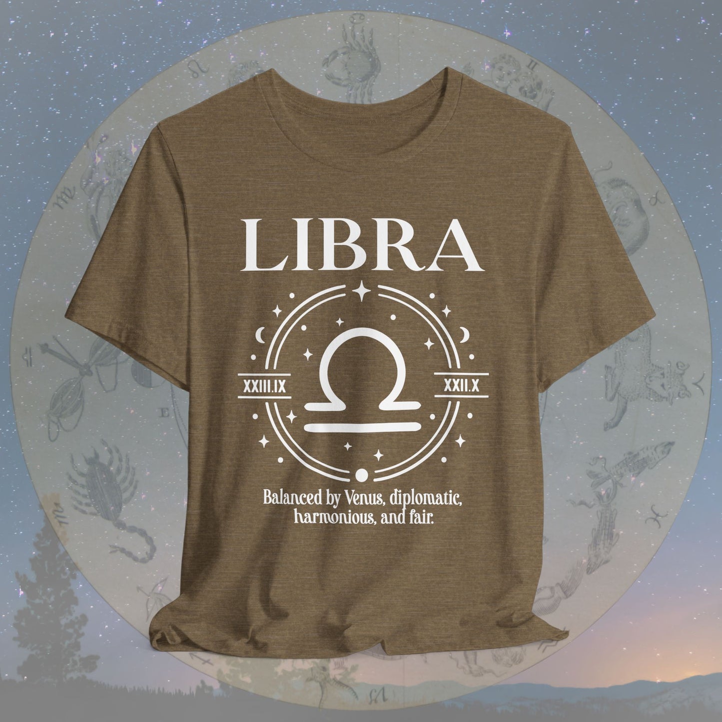 Classic Libra Zodiac Sign T-Shirt
