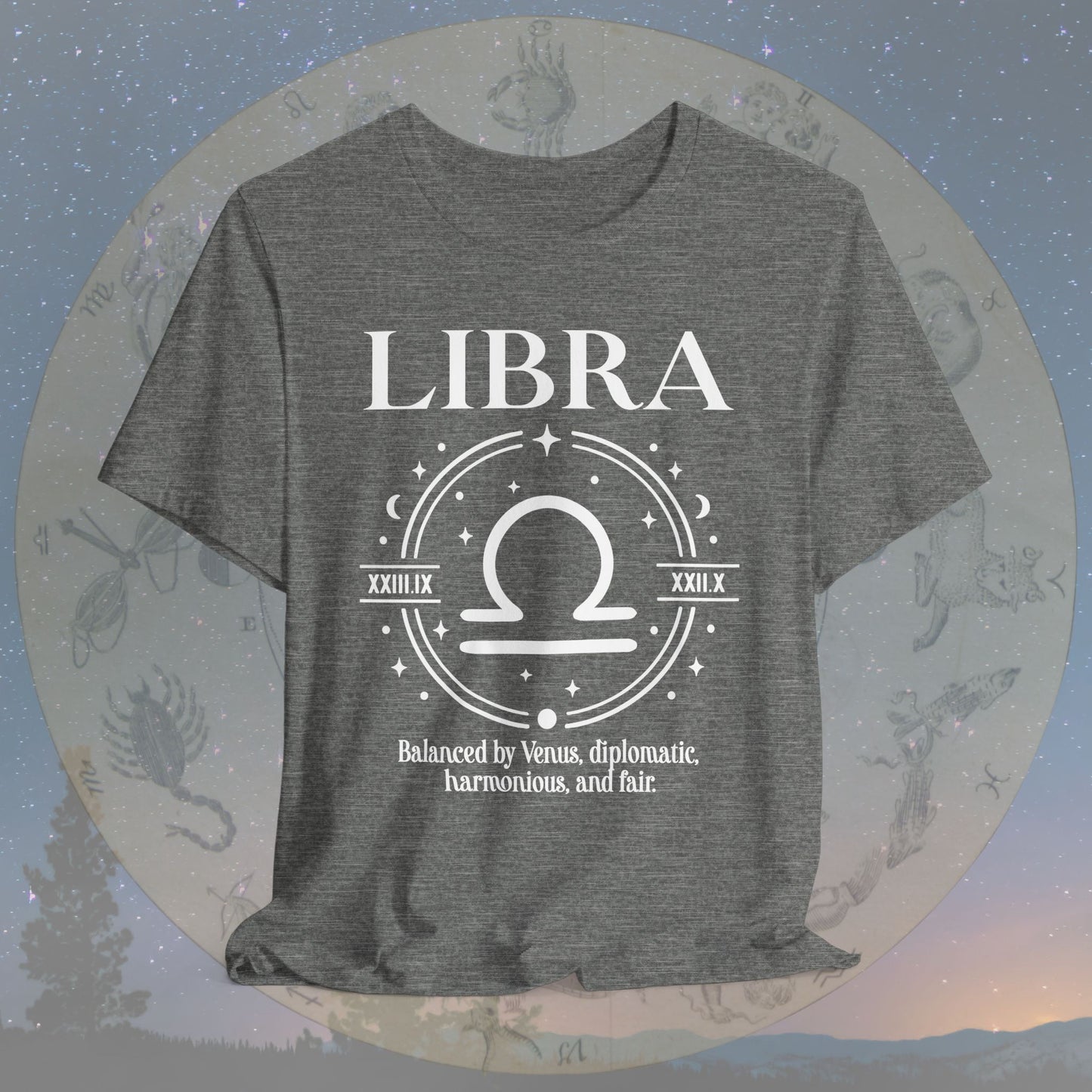 Classic Libra Zodiac Sign T-Shirt