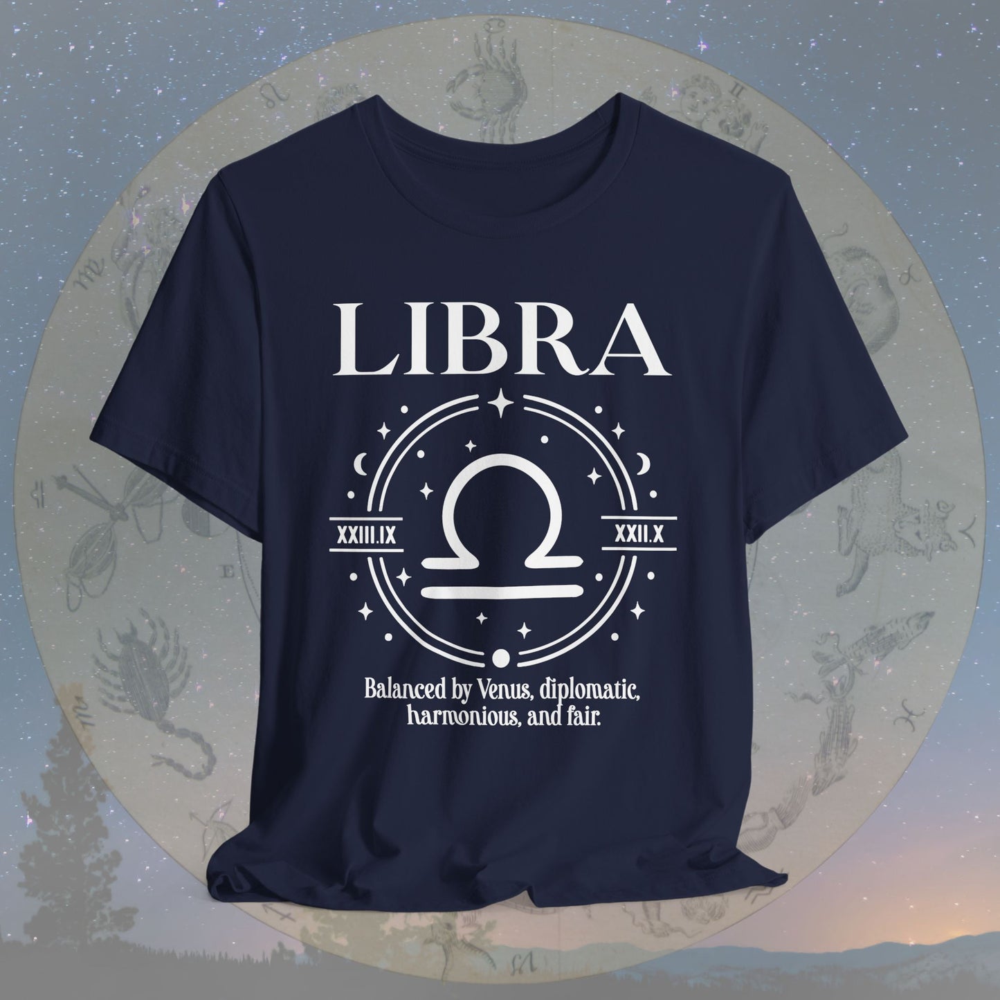 Classic Libra Zodiac Sign T-Shirt