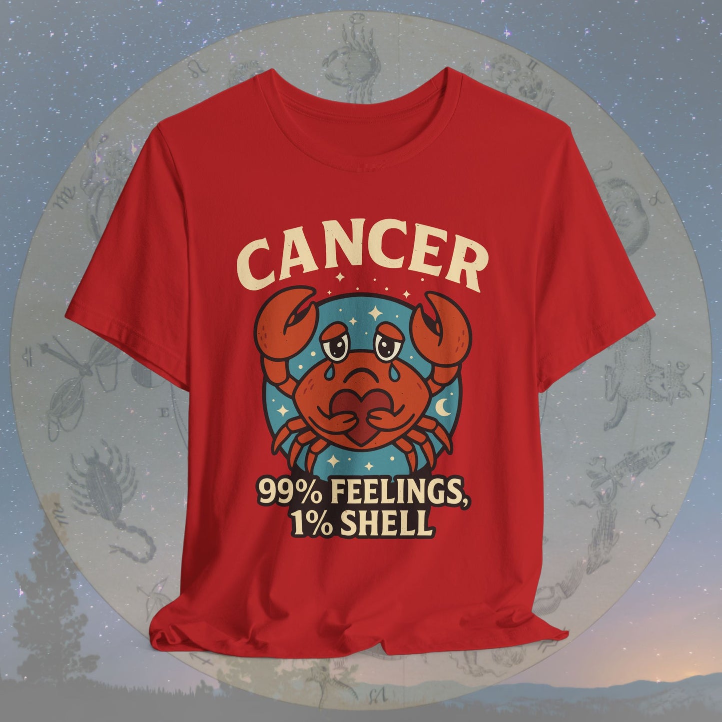Emotional Cancer Zodiac T-Shirt